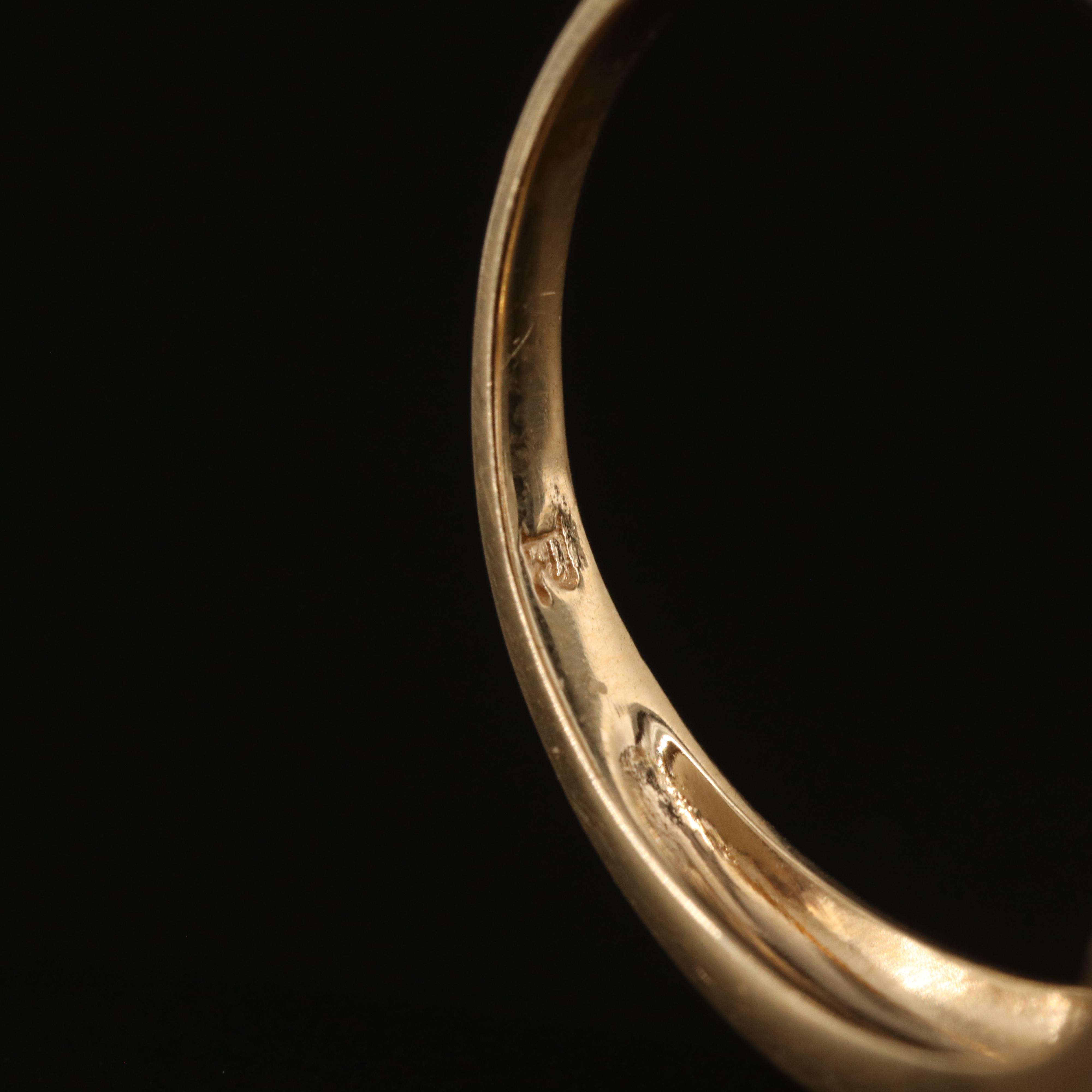 14K Citrine and Diamond Bypass Ring