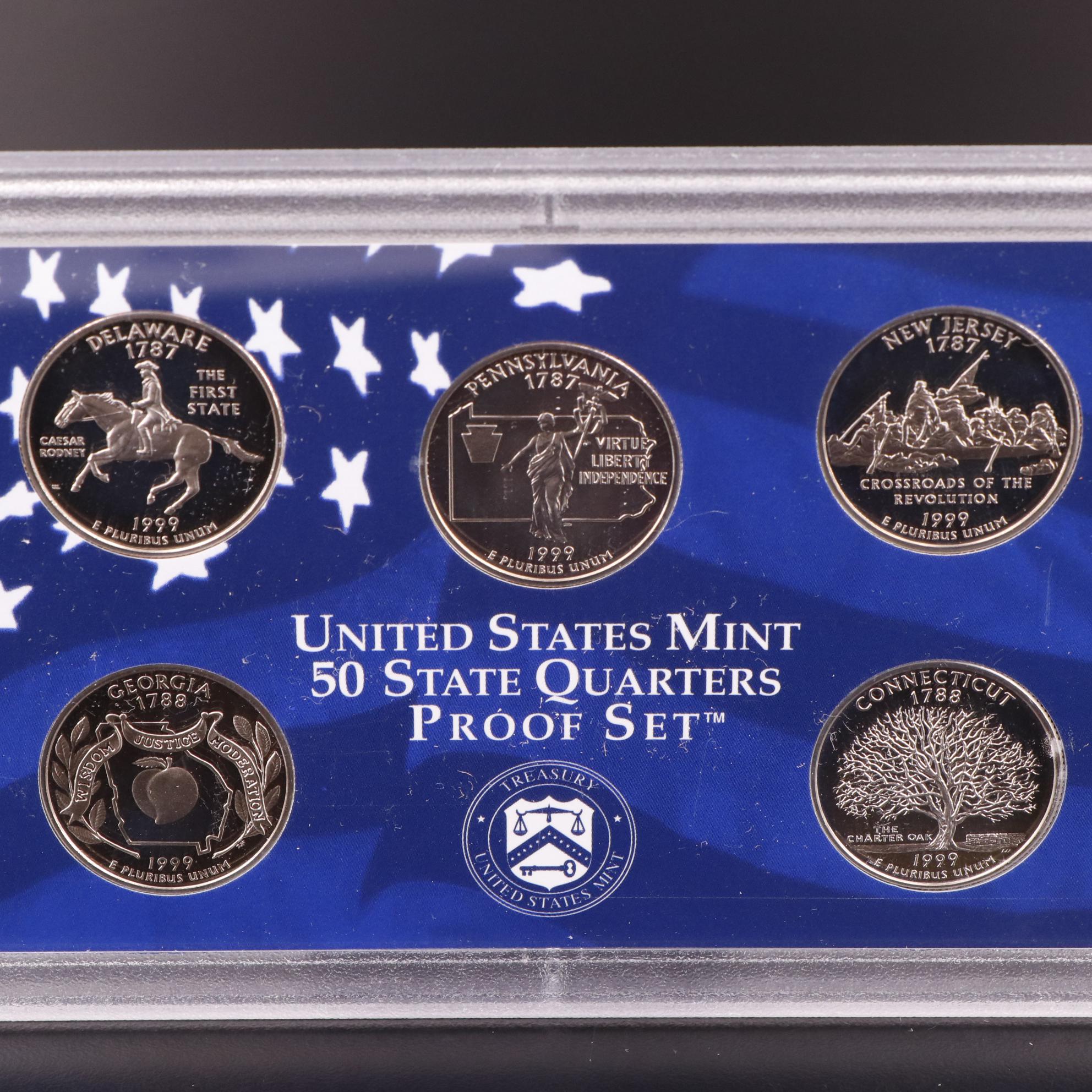 Group of Ten Different Modern United States Proof Sets