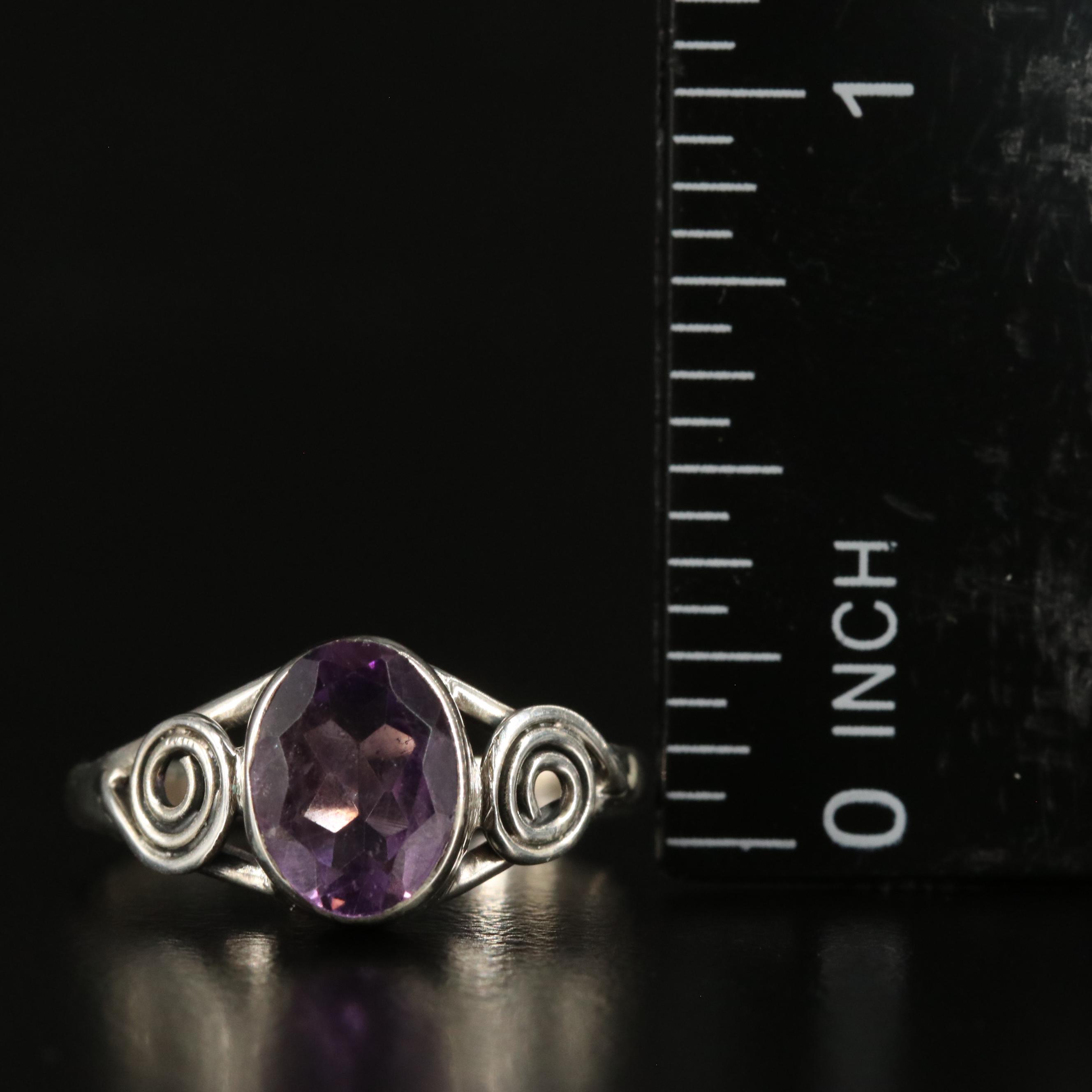 Sterling Amethyst Ring