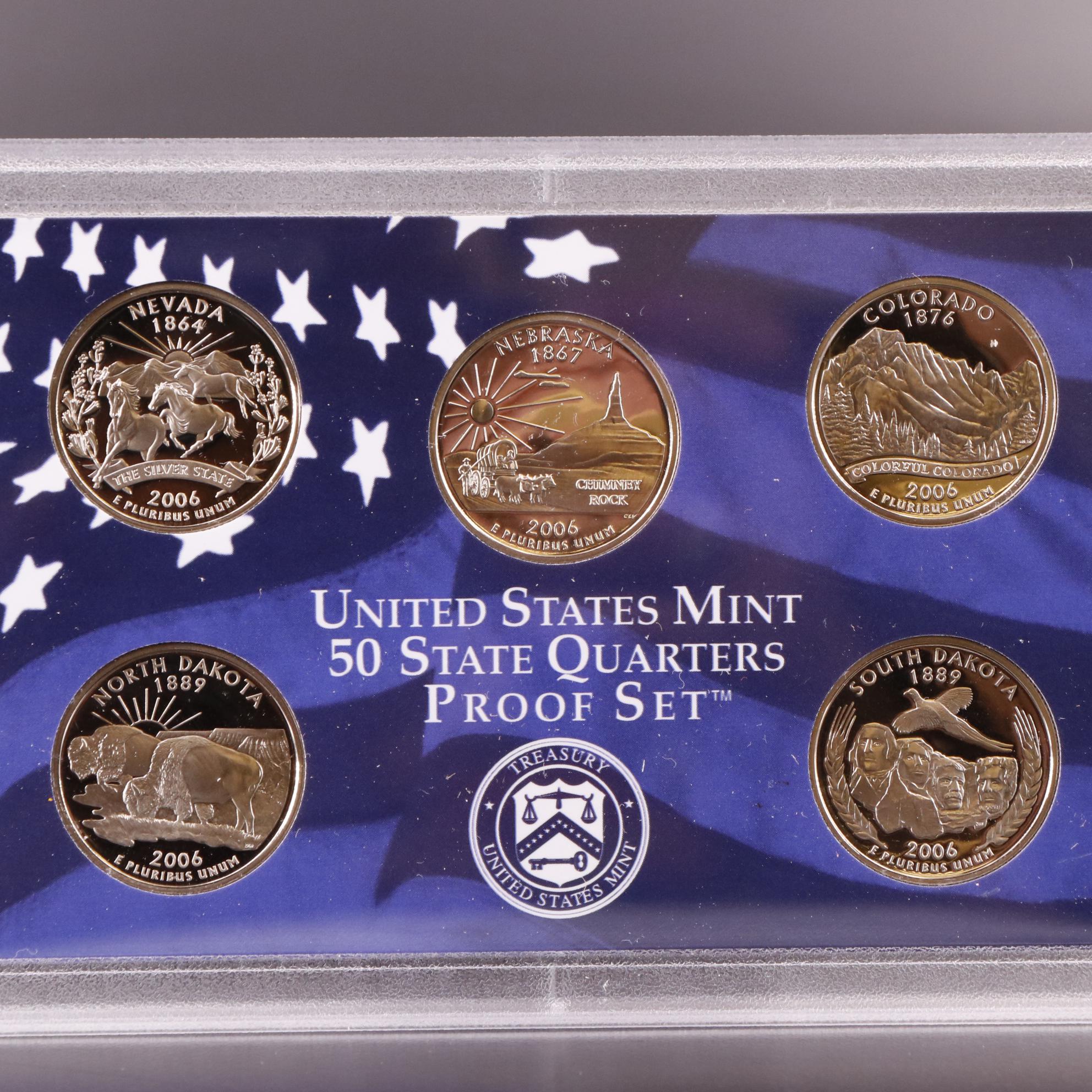 Group of Ten Different Modern United States Proof Sets
