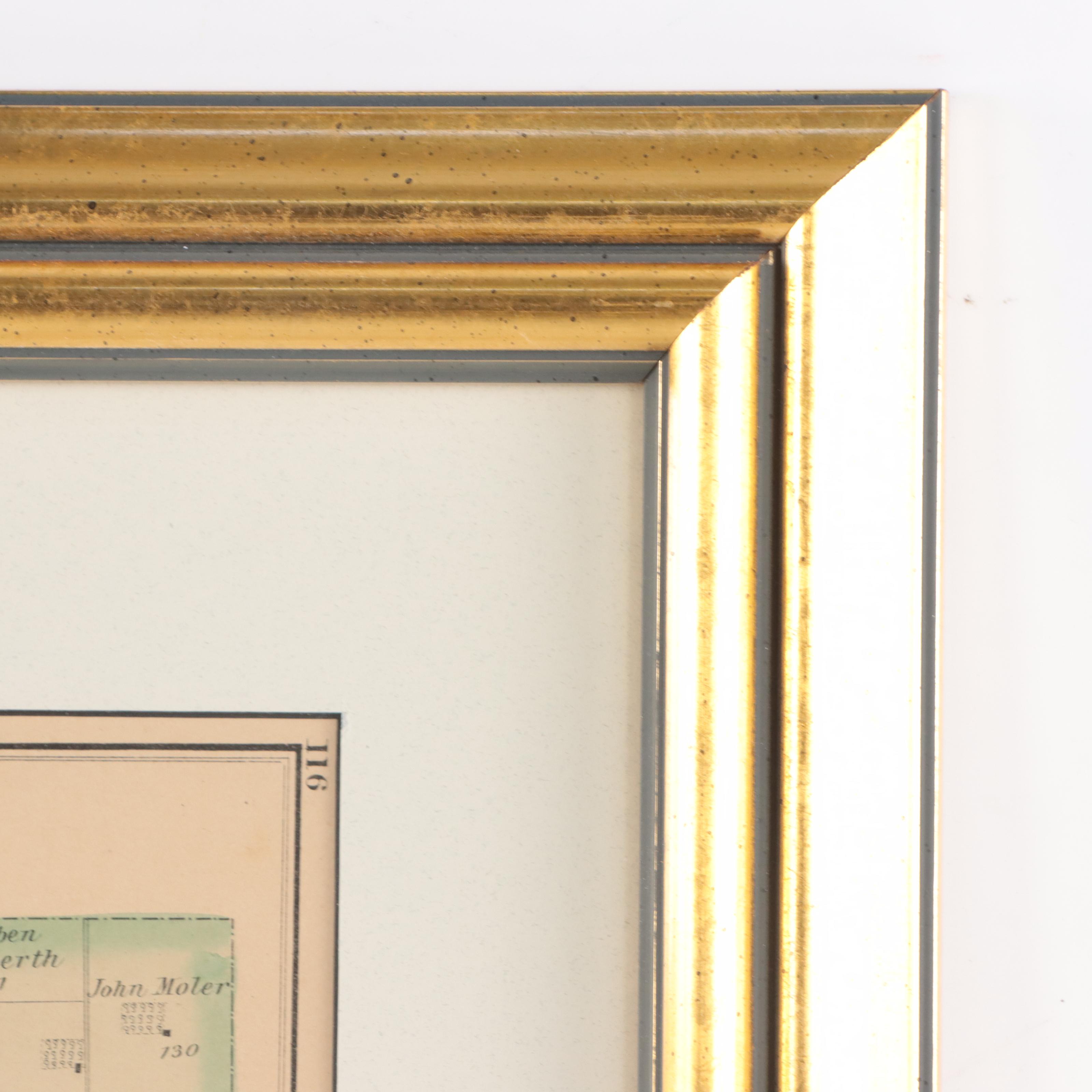 L. H. Everts Hand-Colored Lithograph "Map of Van Buren Township," Circa 1870