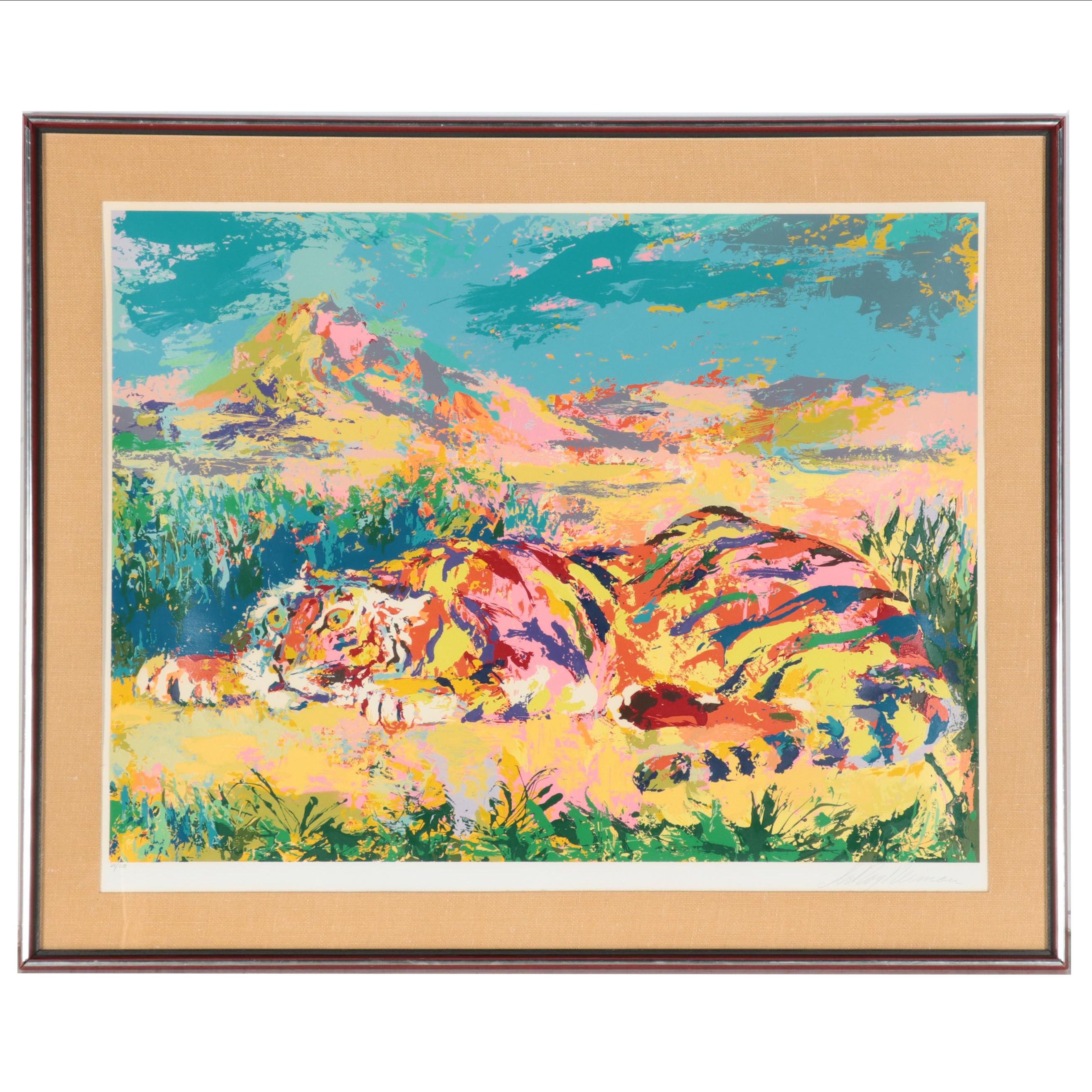 LeRoy Neiman Serigraph "Delacroix's Tiger"