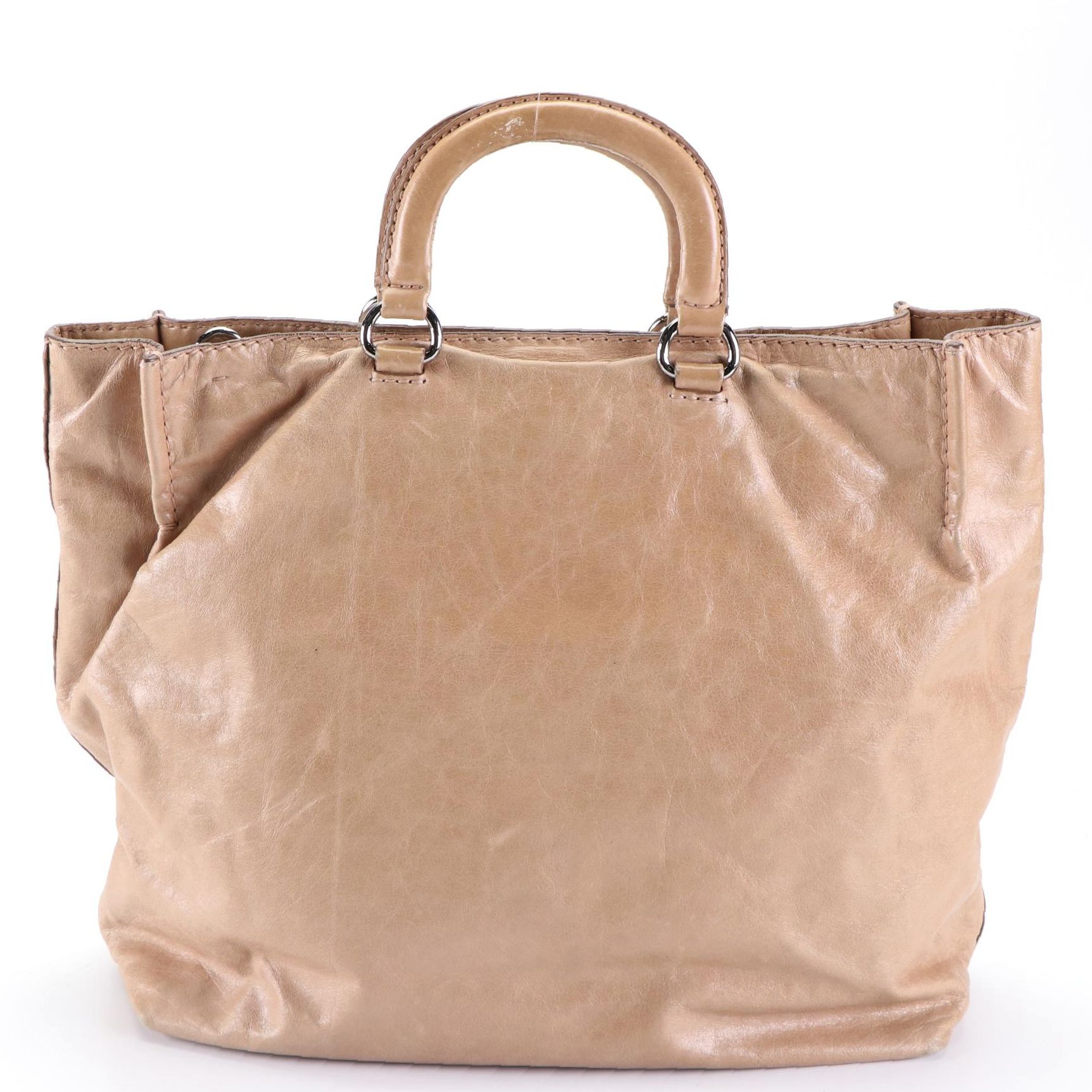 Prada Leather Two-Way Tote