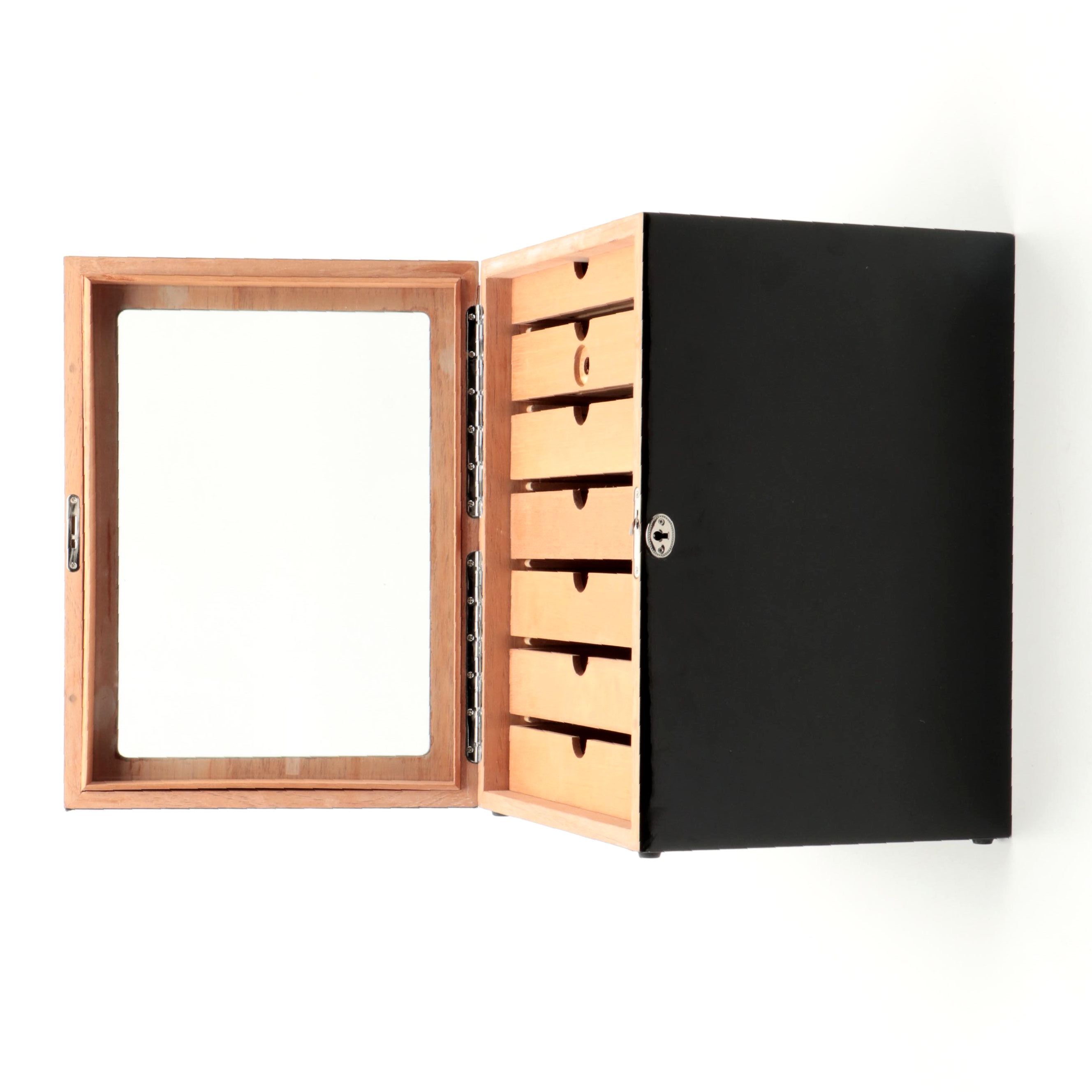 Contemporary Black Lacquered Humidor