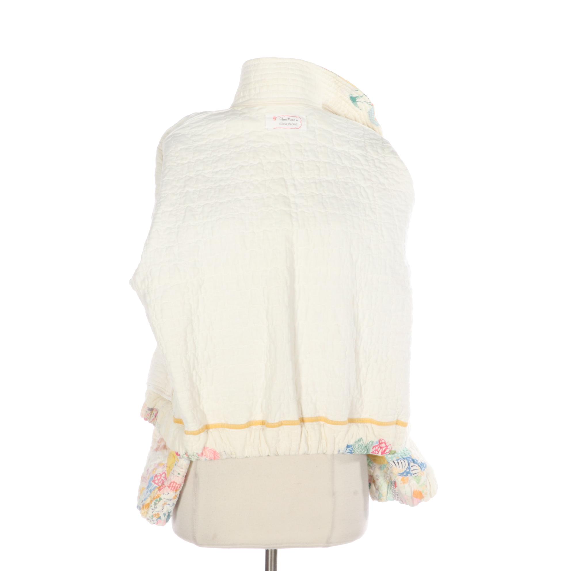 Gloria Beckett Handmade Quilt Zipper-Front Jacket