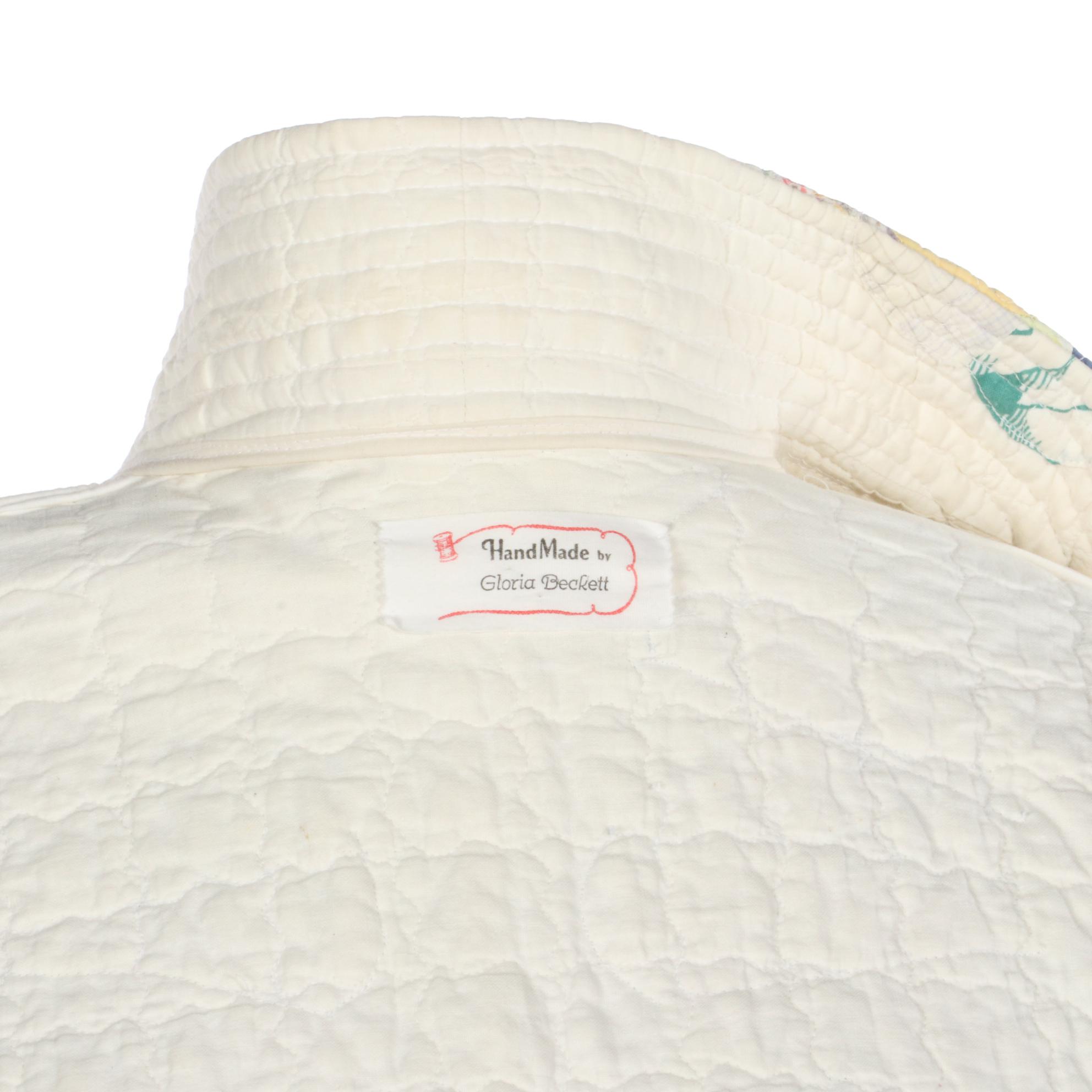 Gloria Beckett Handmade Quilt Zipper-Front Jacket