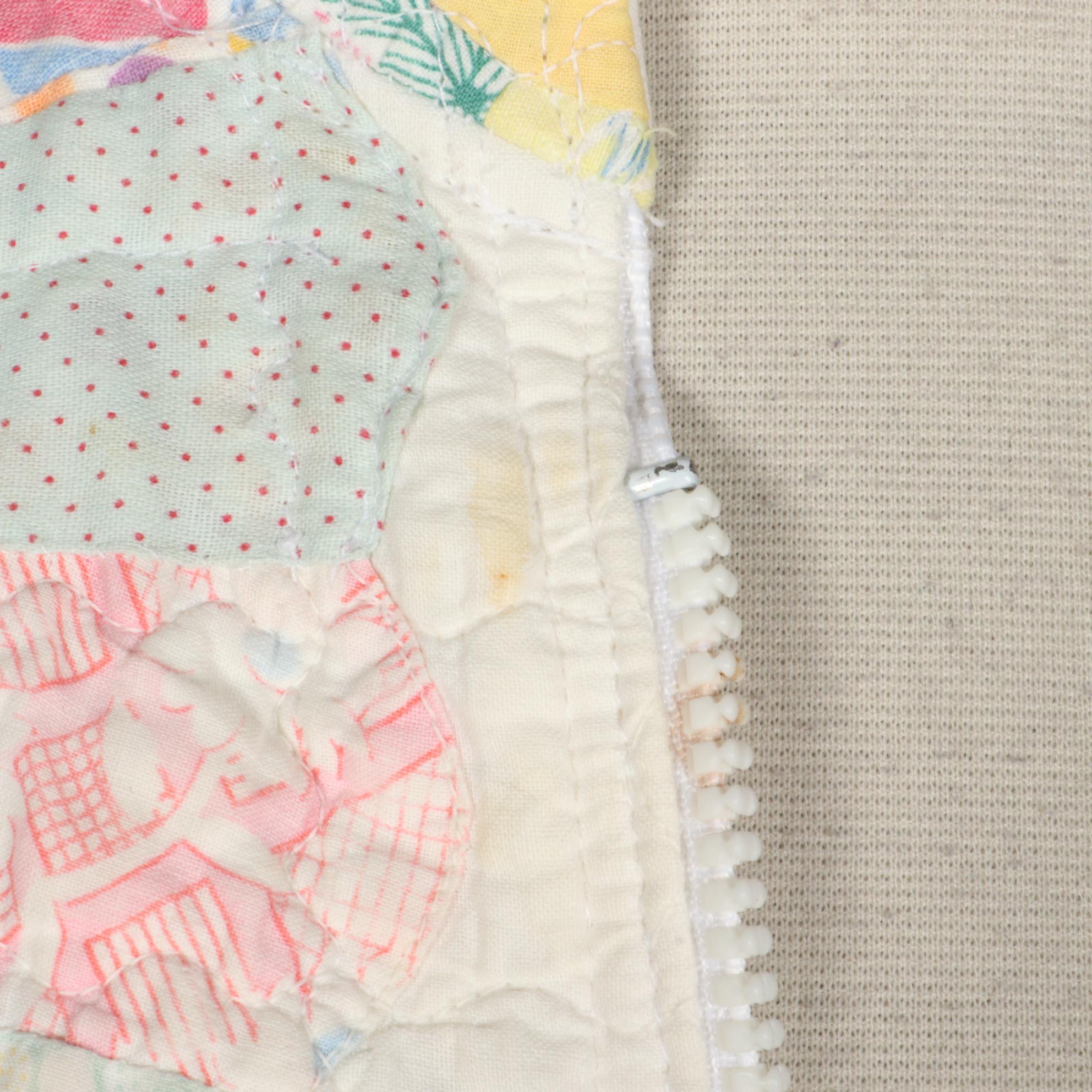 Gloria Beckett Handmade Quilt Zipper-Front Jacket