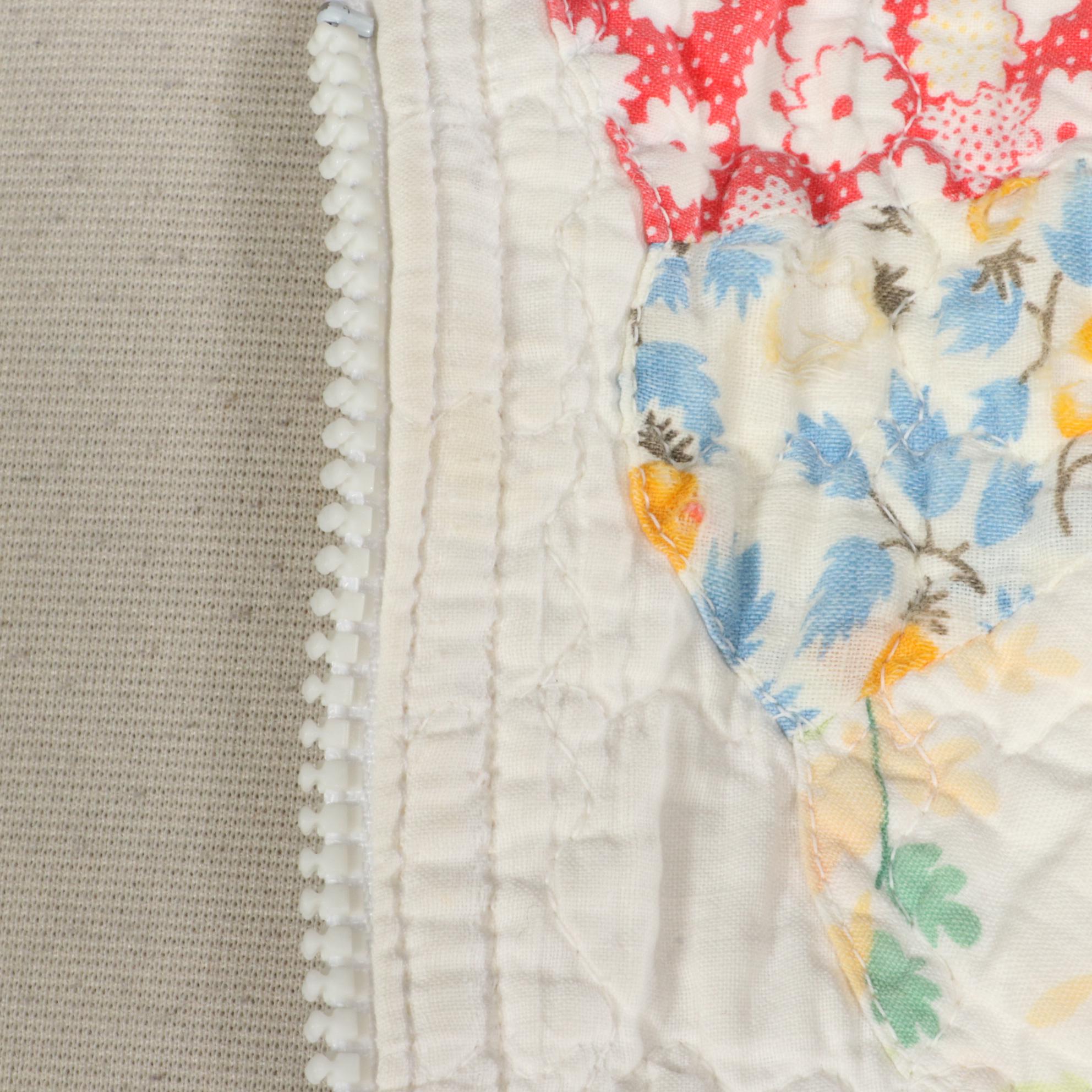 Gloria Beckett Handmade Quilt Zipper-Front Jacket