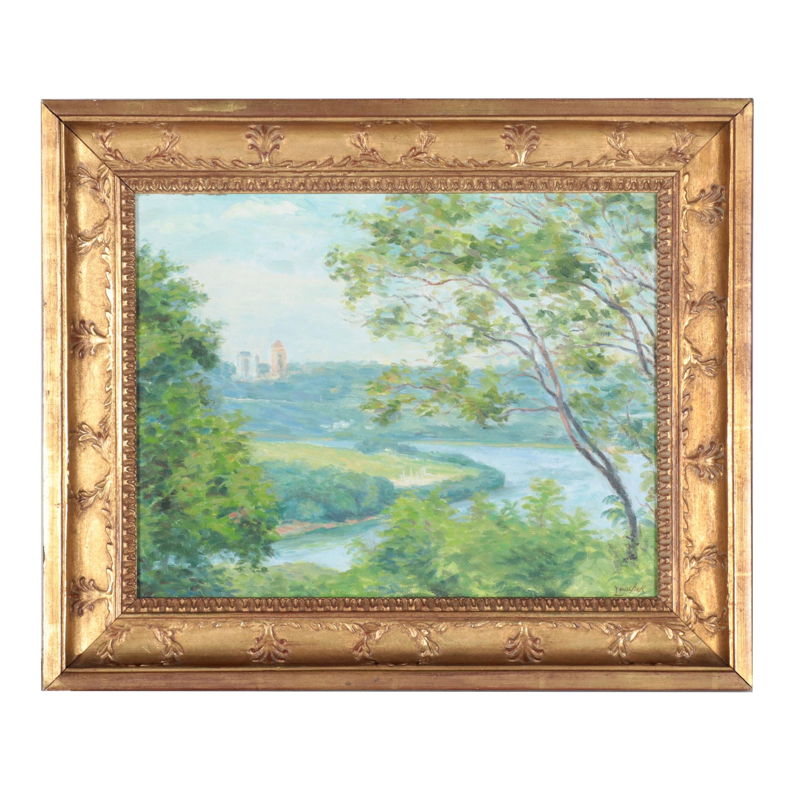 Richard J. Luschek II Oil Painting "View From Alms," 2008