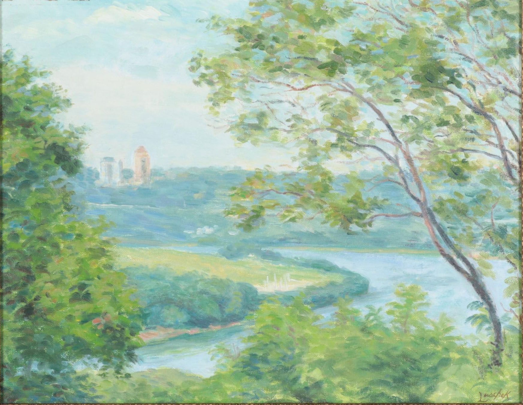 Richard J. Luschek II Oil Painting "View From Alms," 2008