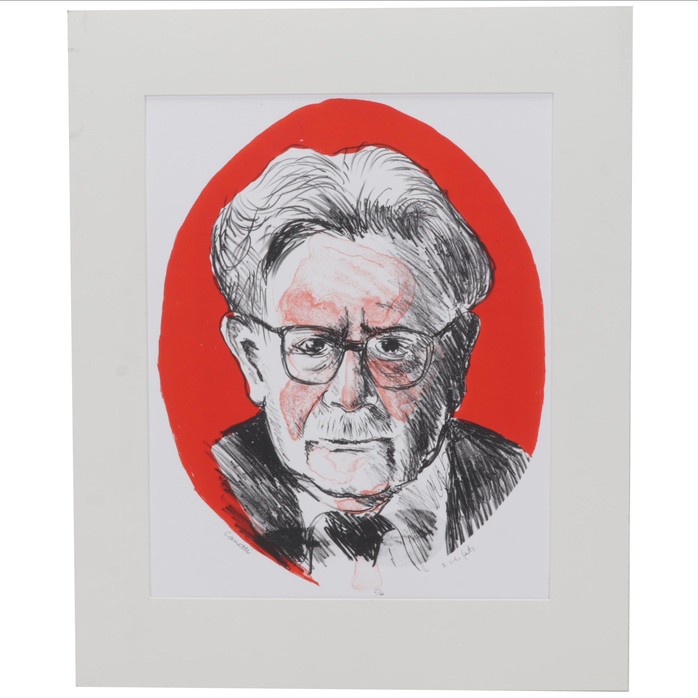 Sidney Chafetz Color Lithograph "Canetti," 1998