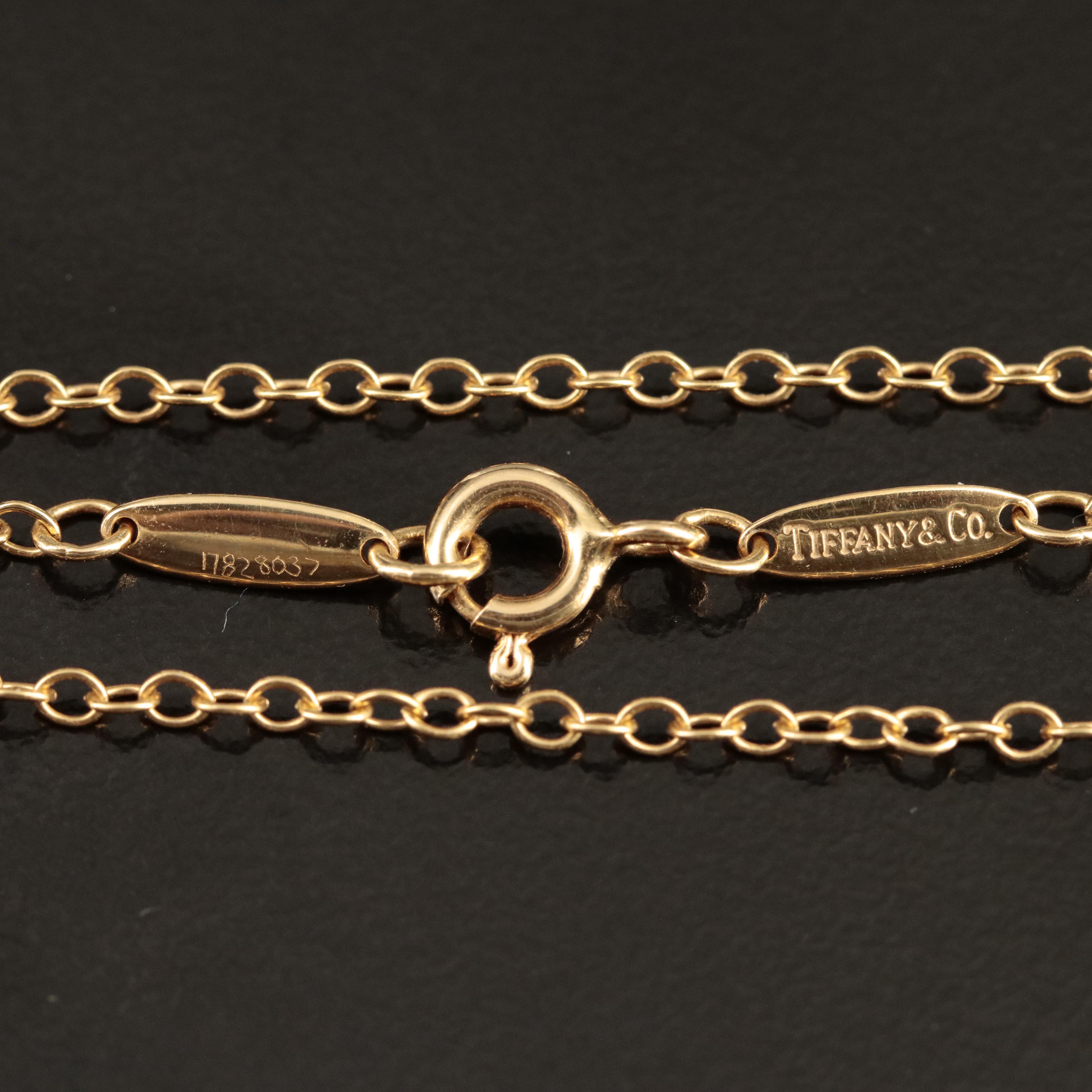 Elsa Peretti for Tiffany & Co. "Color by the Yard" Emerald and Diamond Necklace