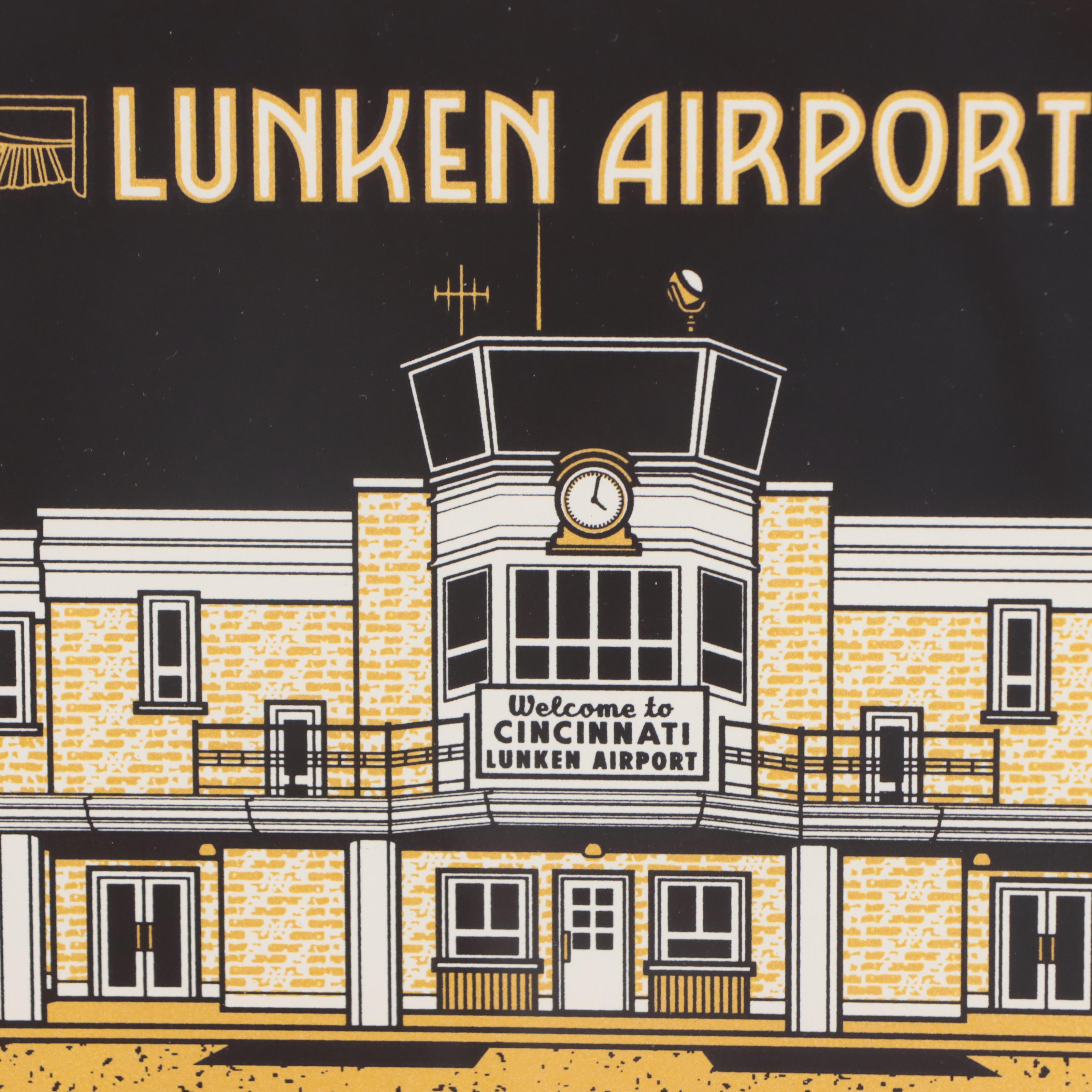 James Billiter Serigraph "Lunken Airport," 21st Century