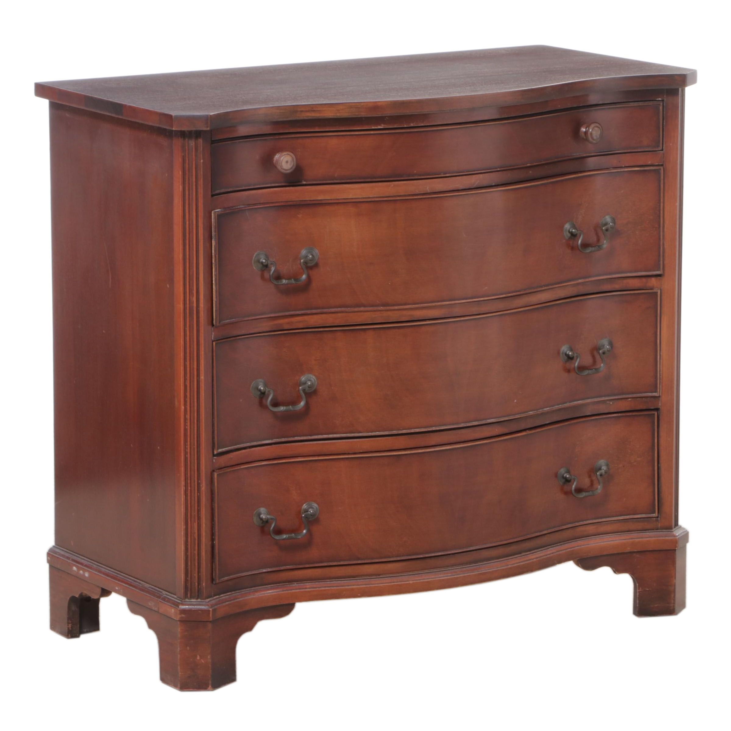 Federal Style Mahogany Serpentine-Front Server