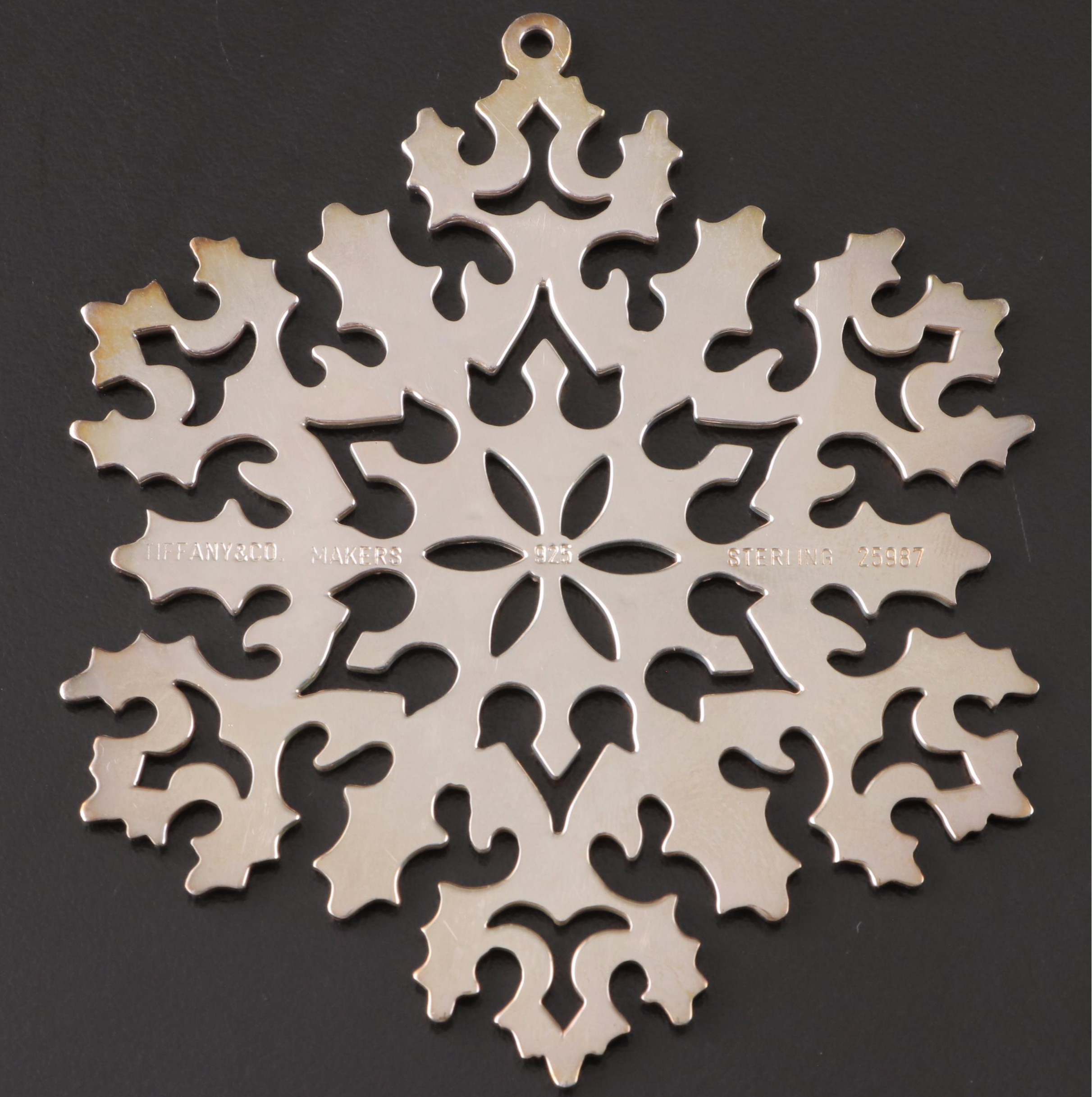 Tiffany & Co. Sterling Silver Snowflake Ornament