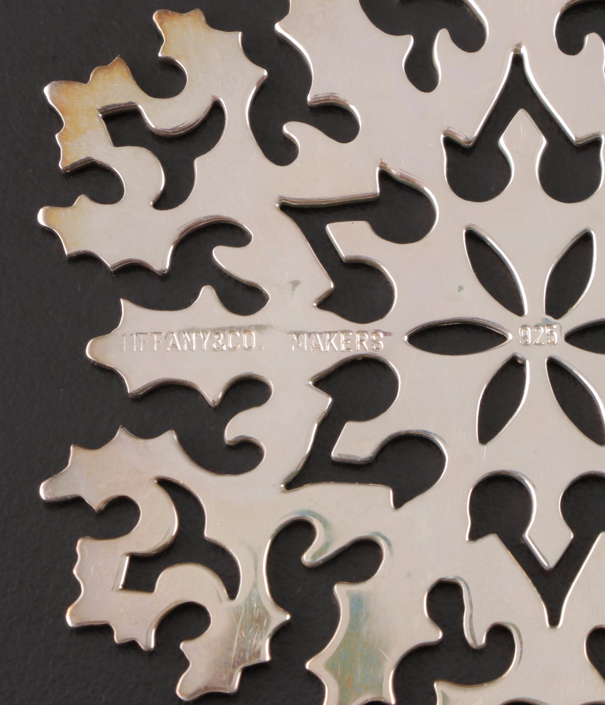 Tiffany & Co. Sterling Silver Snowflake Ornament