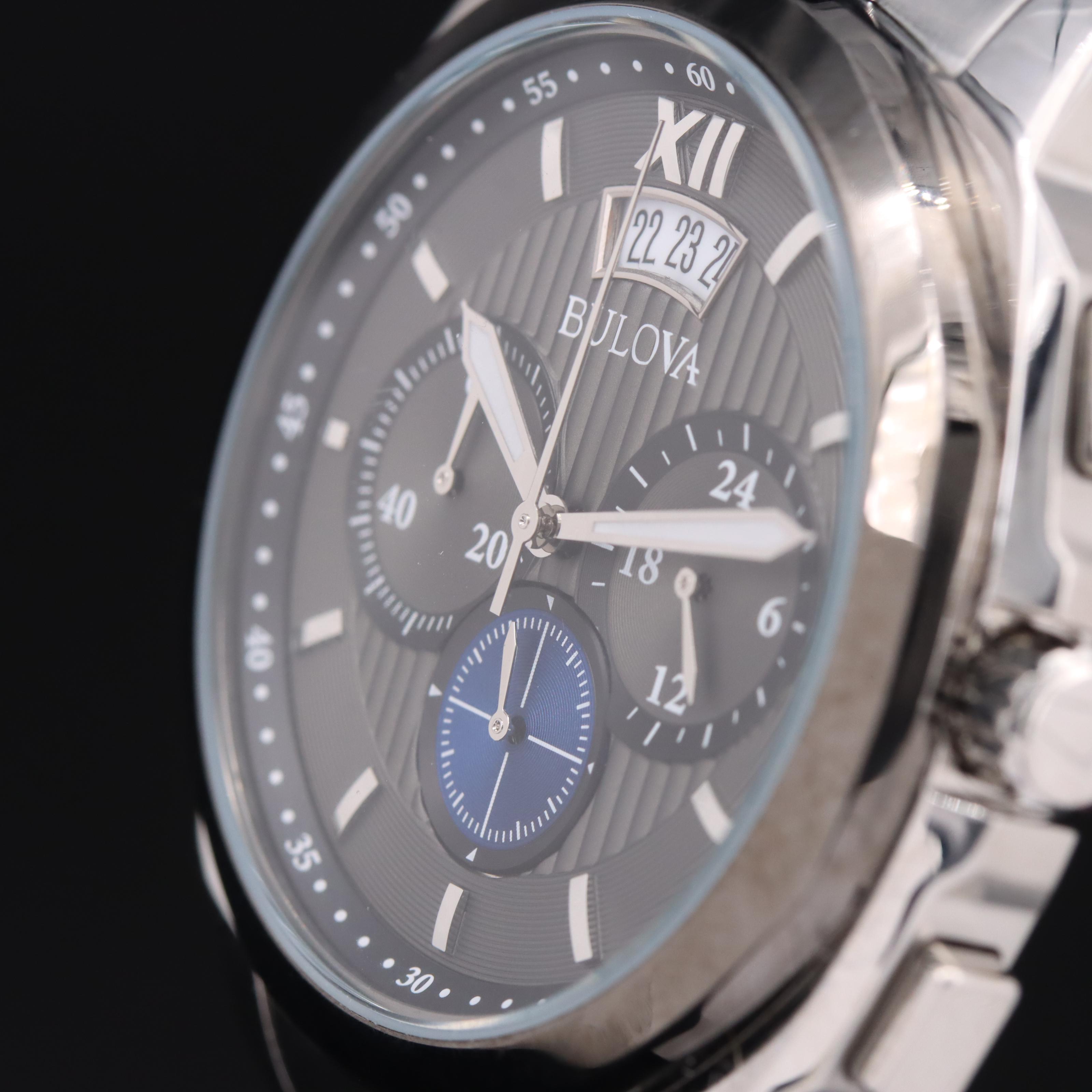 Bulova Classic Gray Dial Chronograph Watch