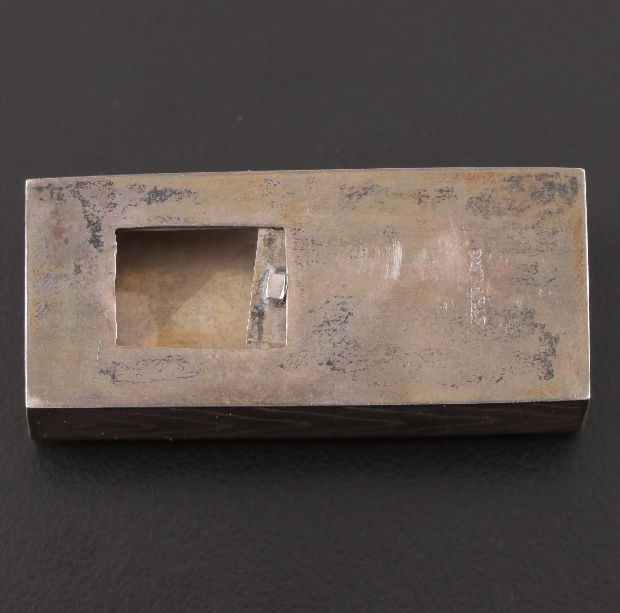 Japanese Sterling Silver Abacus Form Shaker