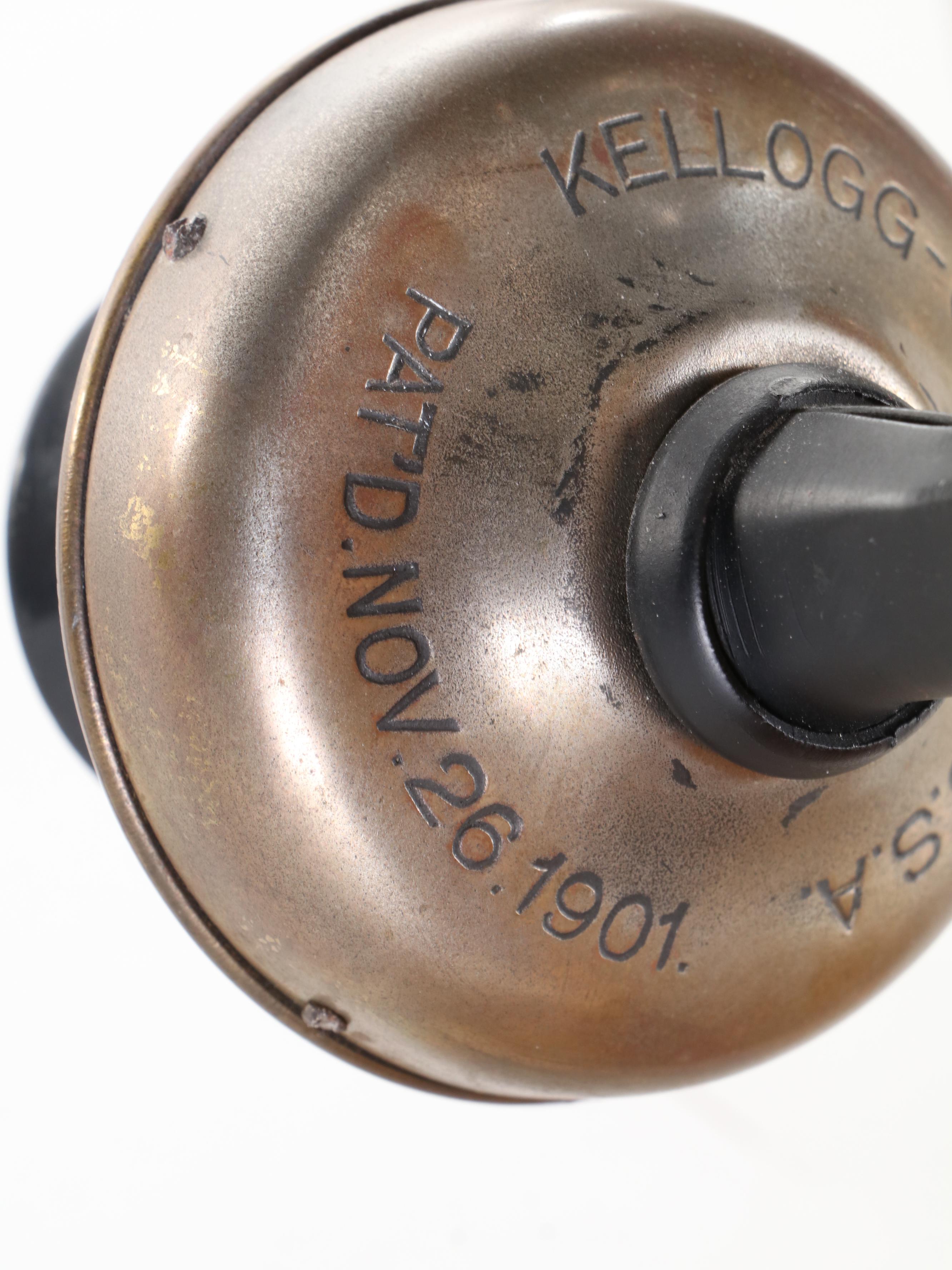 Kellogg Model 323 Antique Wall-Mounted Hand-Crank Telephone, Early 20th Century