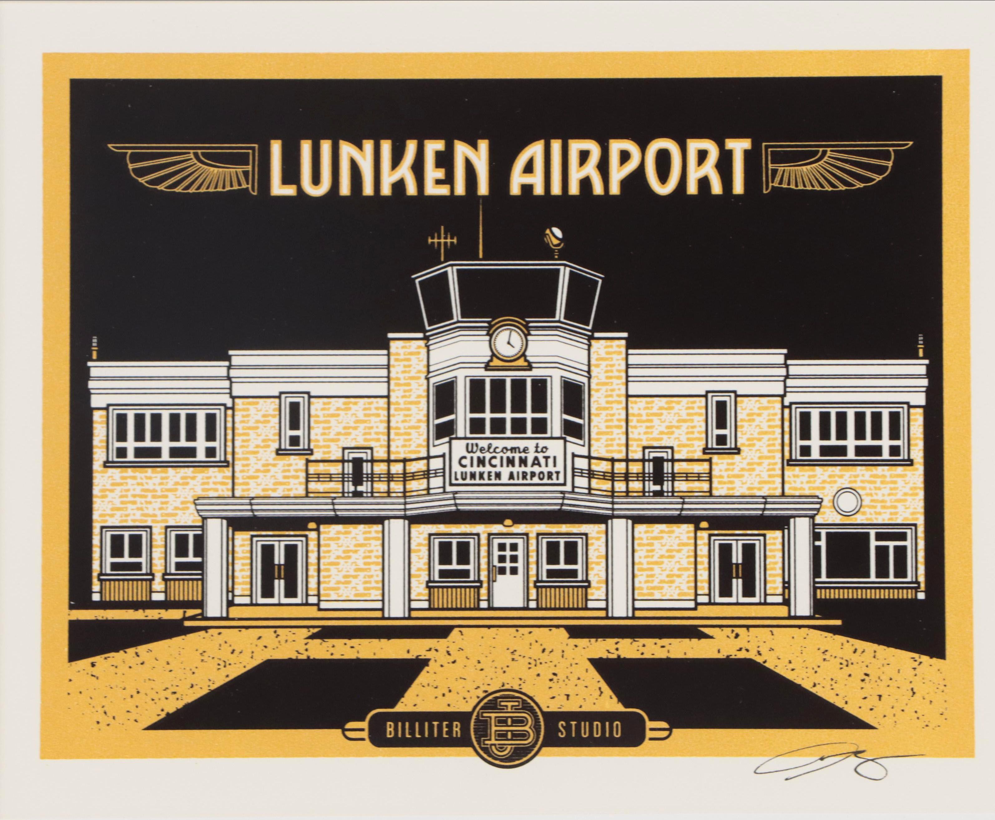 James Billiter Serigraph "Lunken Airport," 21st Century