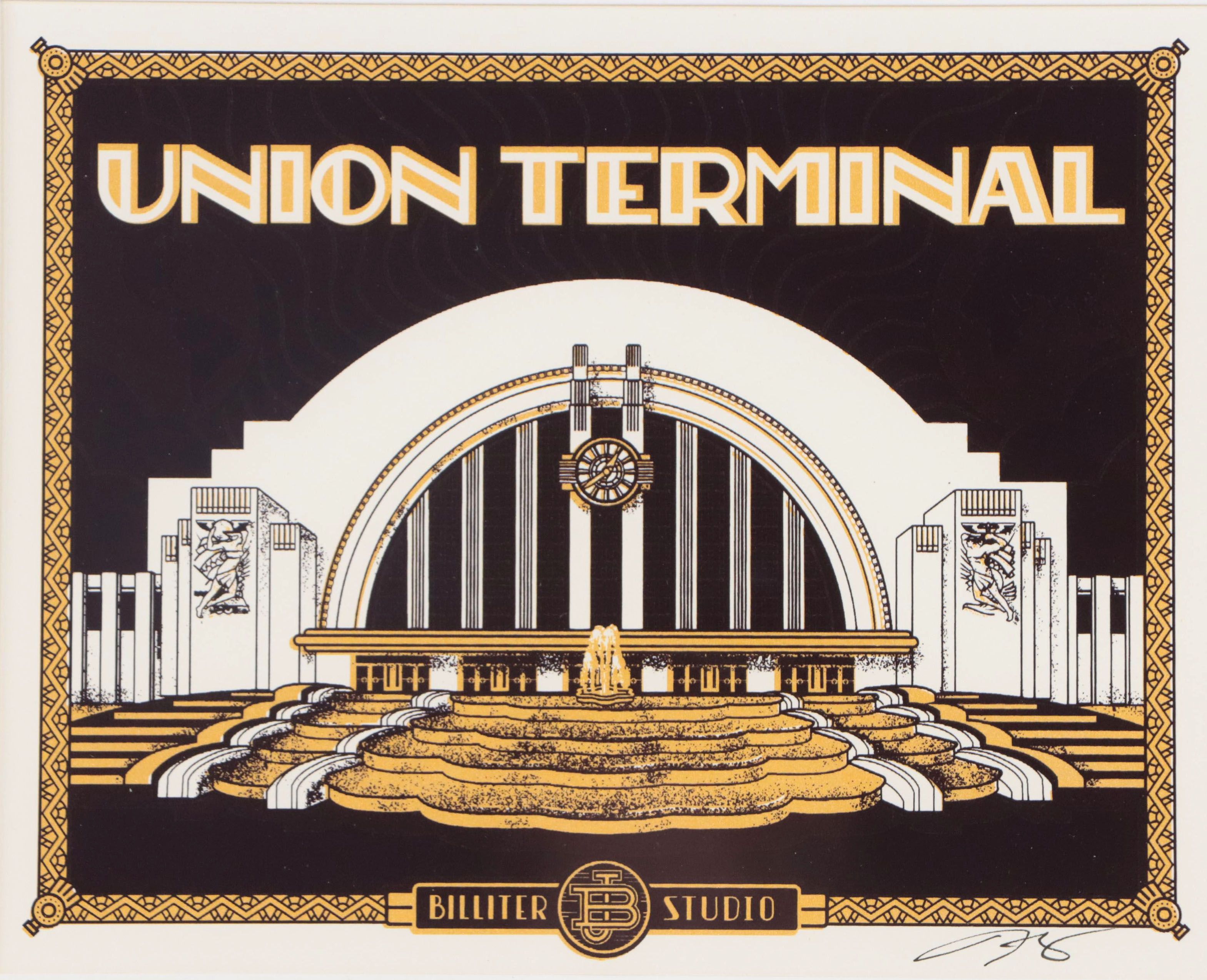James Billiter Serigraph "Union Terminal," 21st Century