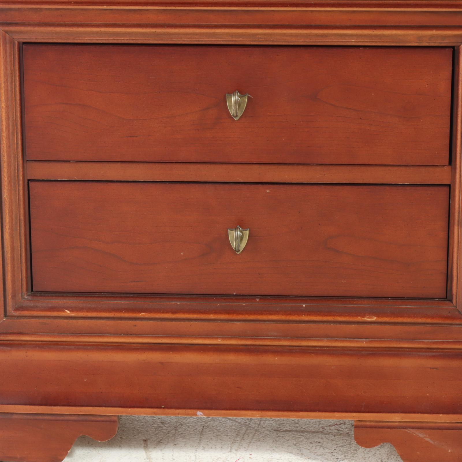 Thomasville Impressions "Martinique" Louis Philippe Style Cherry Nightstands