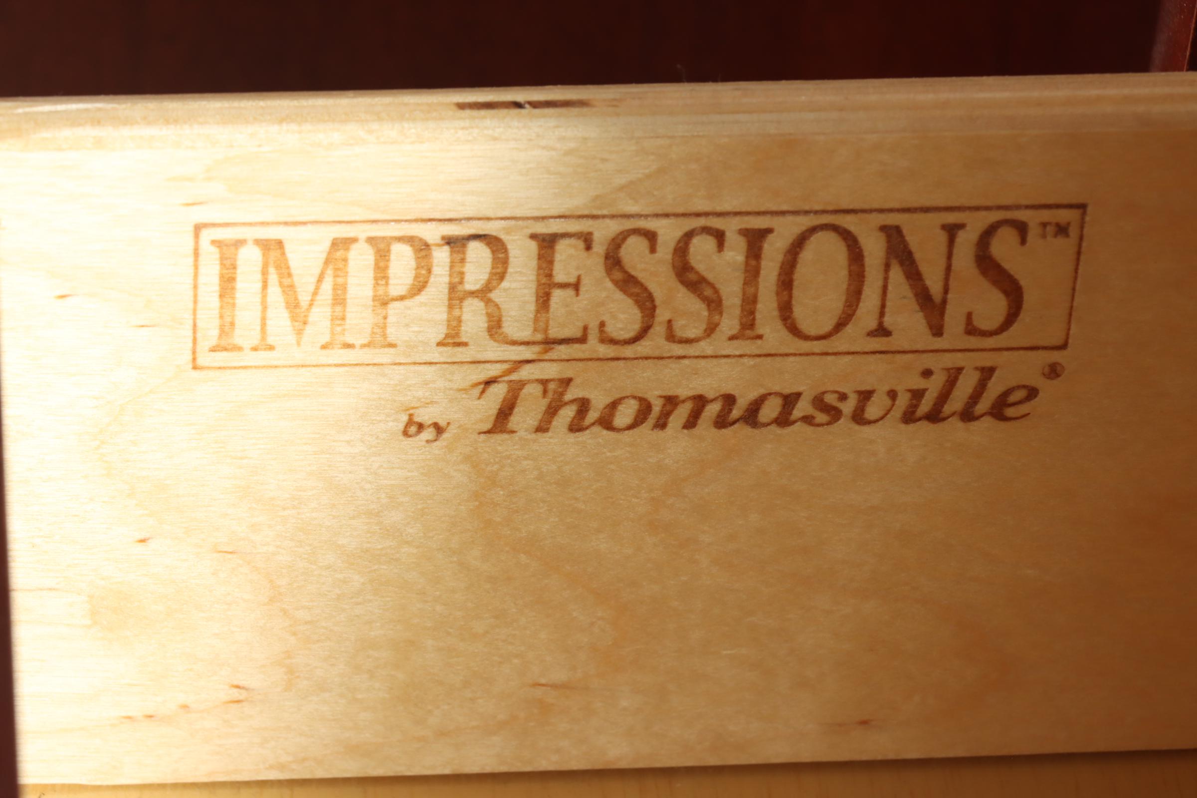 Thomasville Impressions "Martinique" Louis Philippe Style Cherry Nightstands