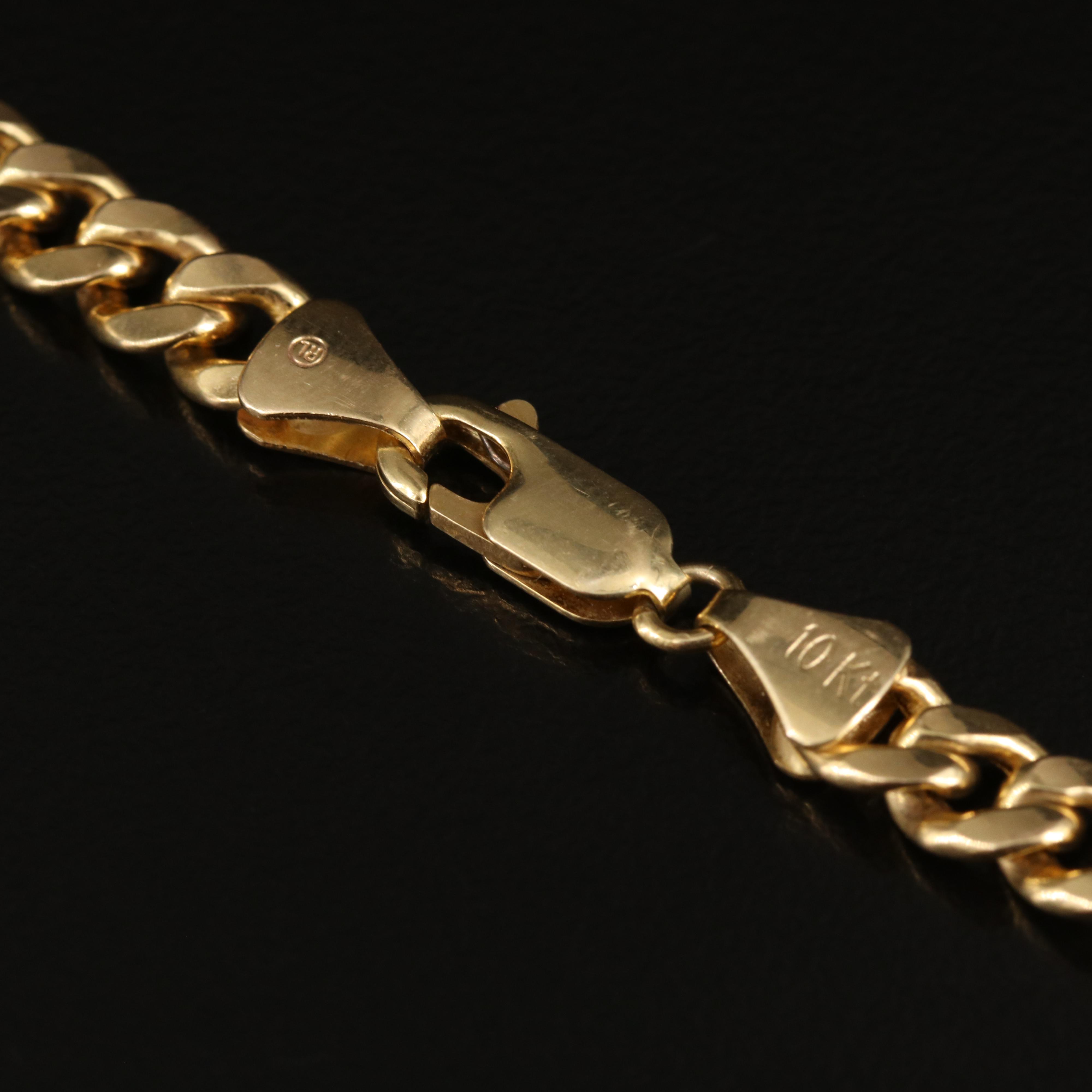 Italian 10K Curb Chain Necklace