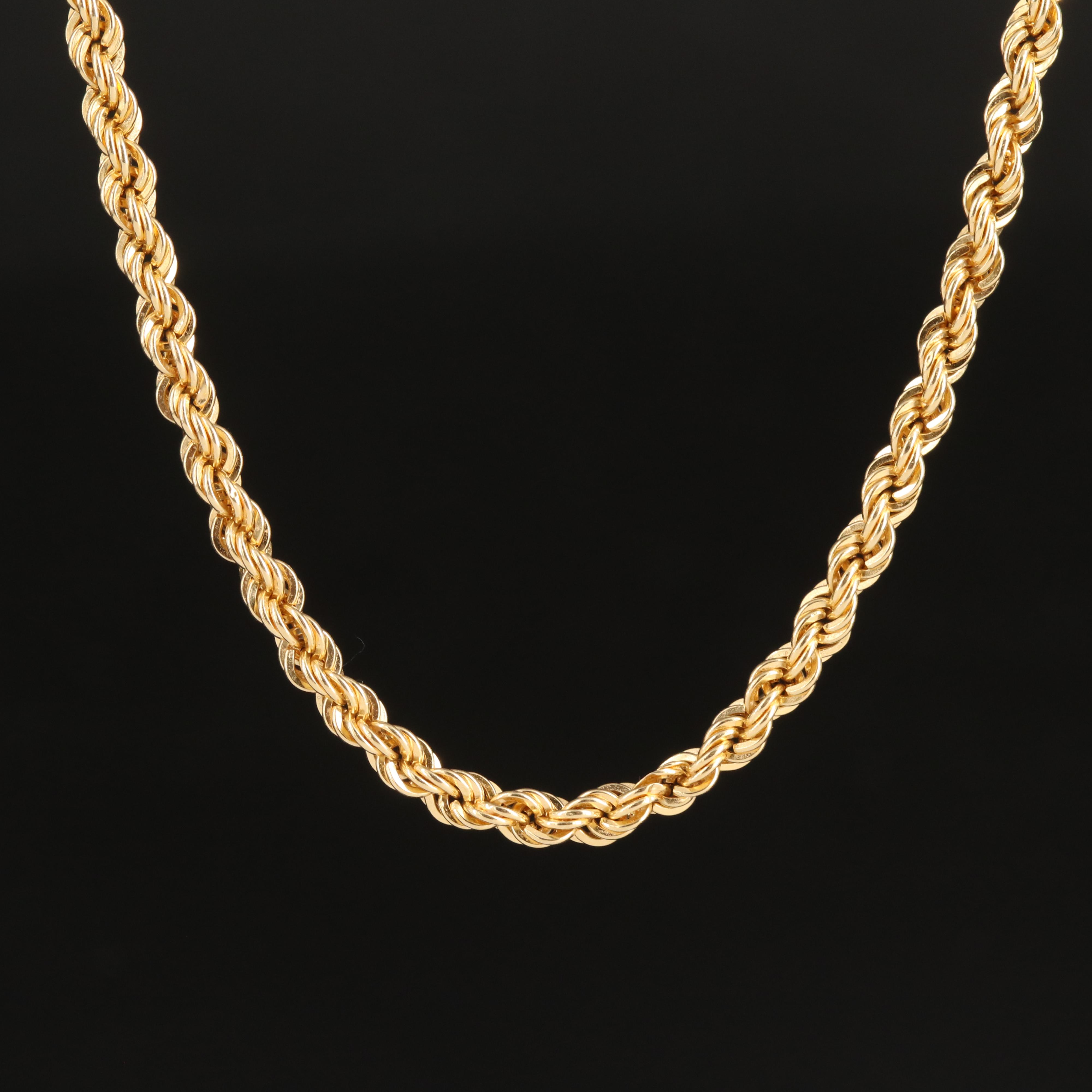 18K Rope Chain Necklace