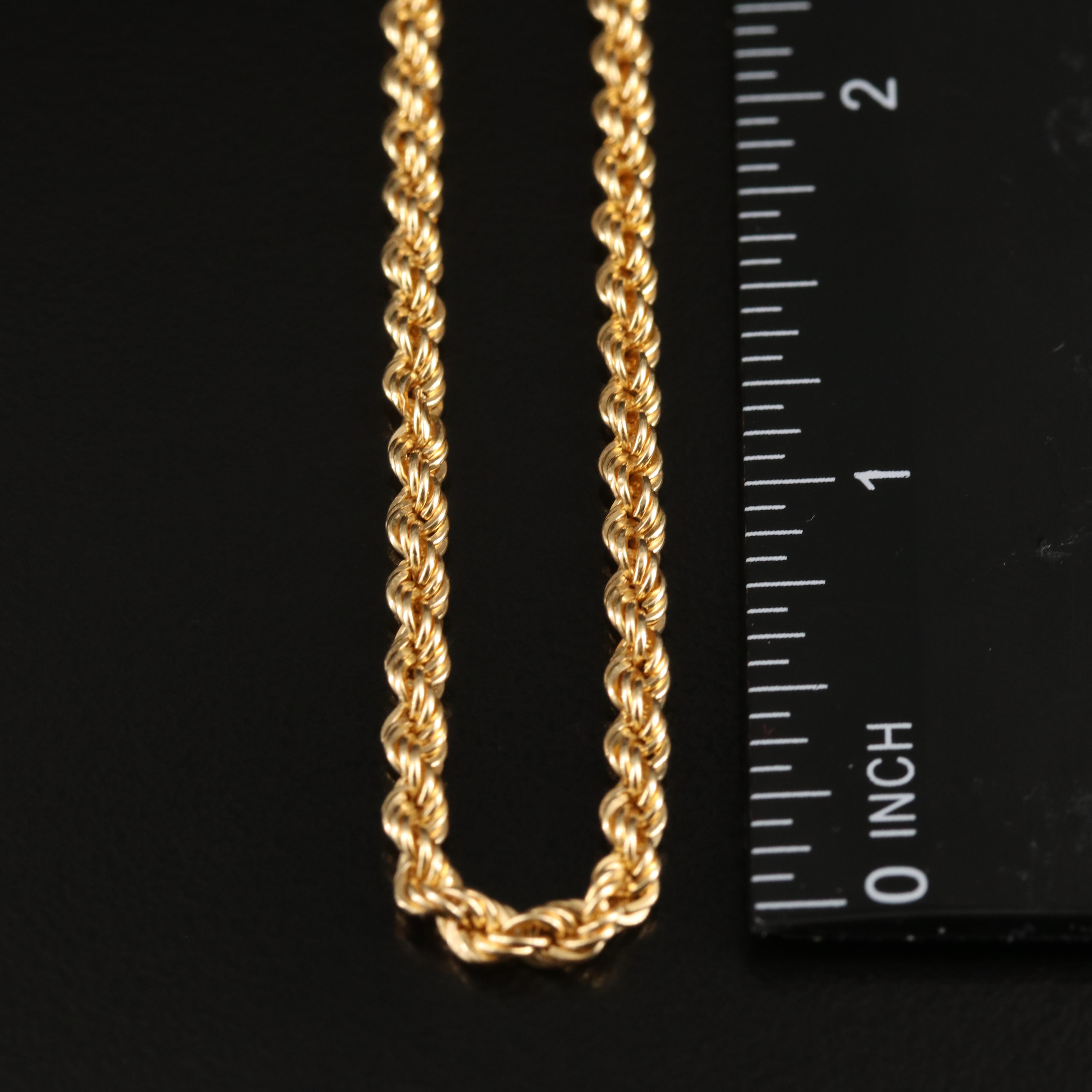 18K Rope Chain Necklace