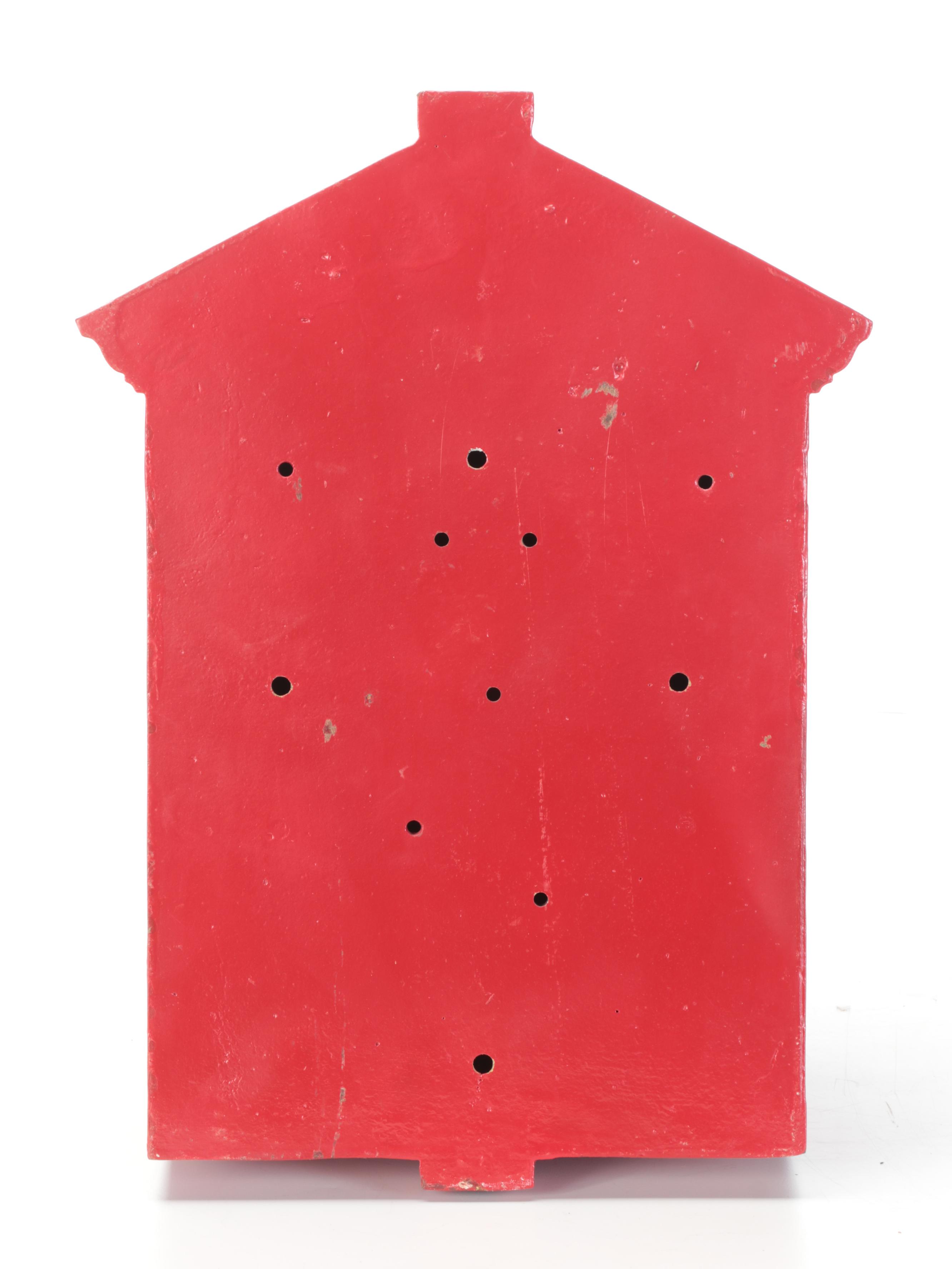 Gamewell Co. Red-Painted Cast Iron Fire Alarm Call Box