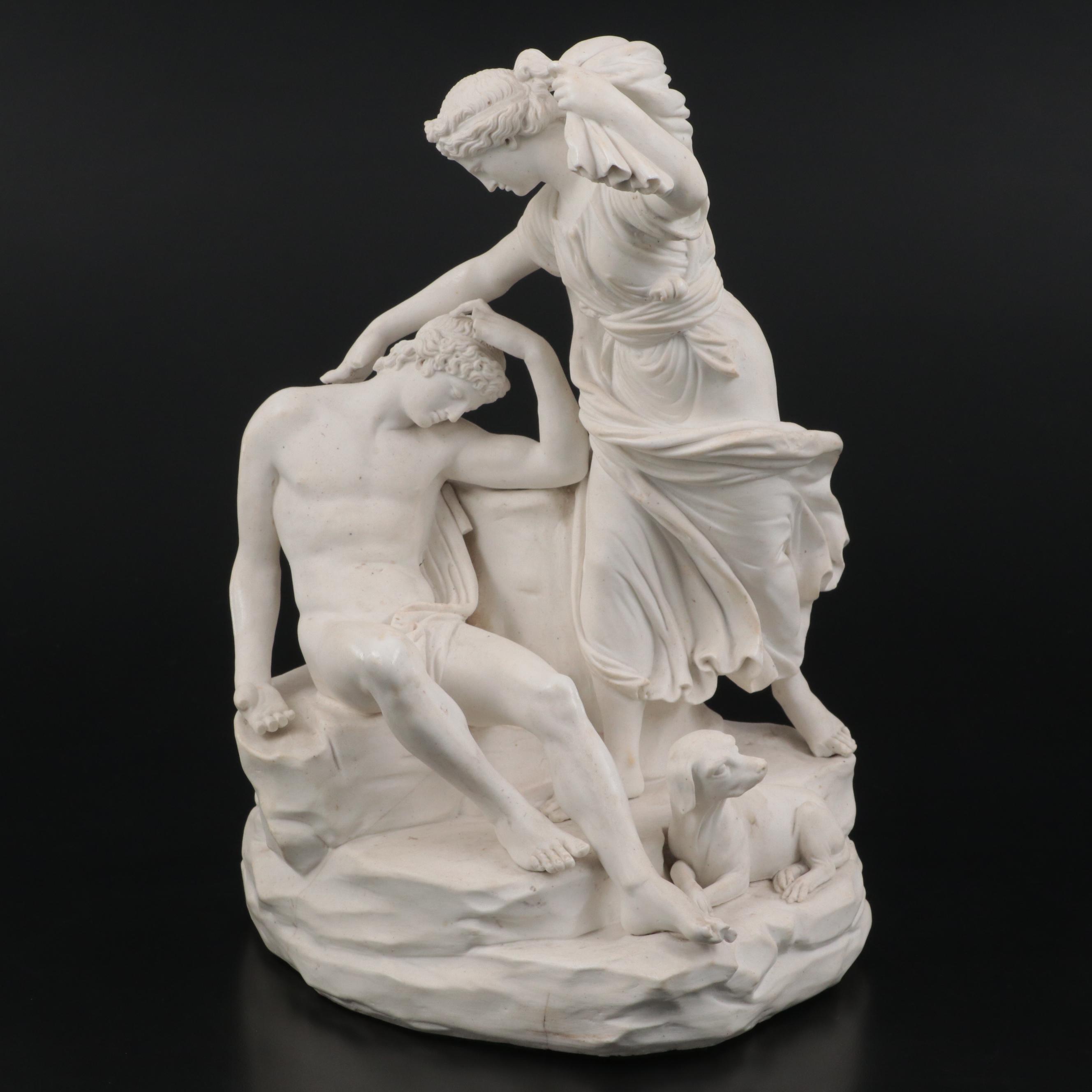 Classical Figures Cast Plaster Figurine