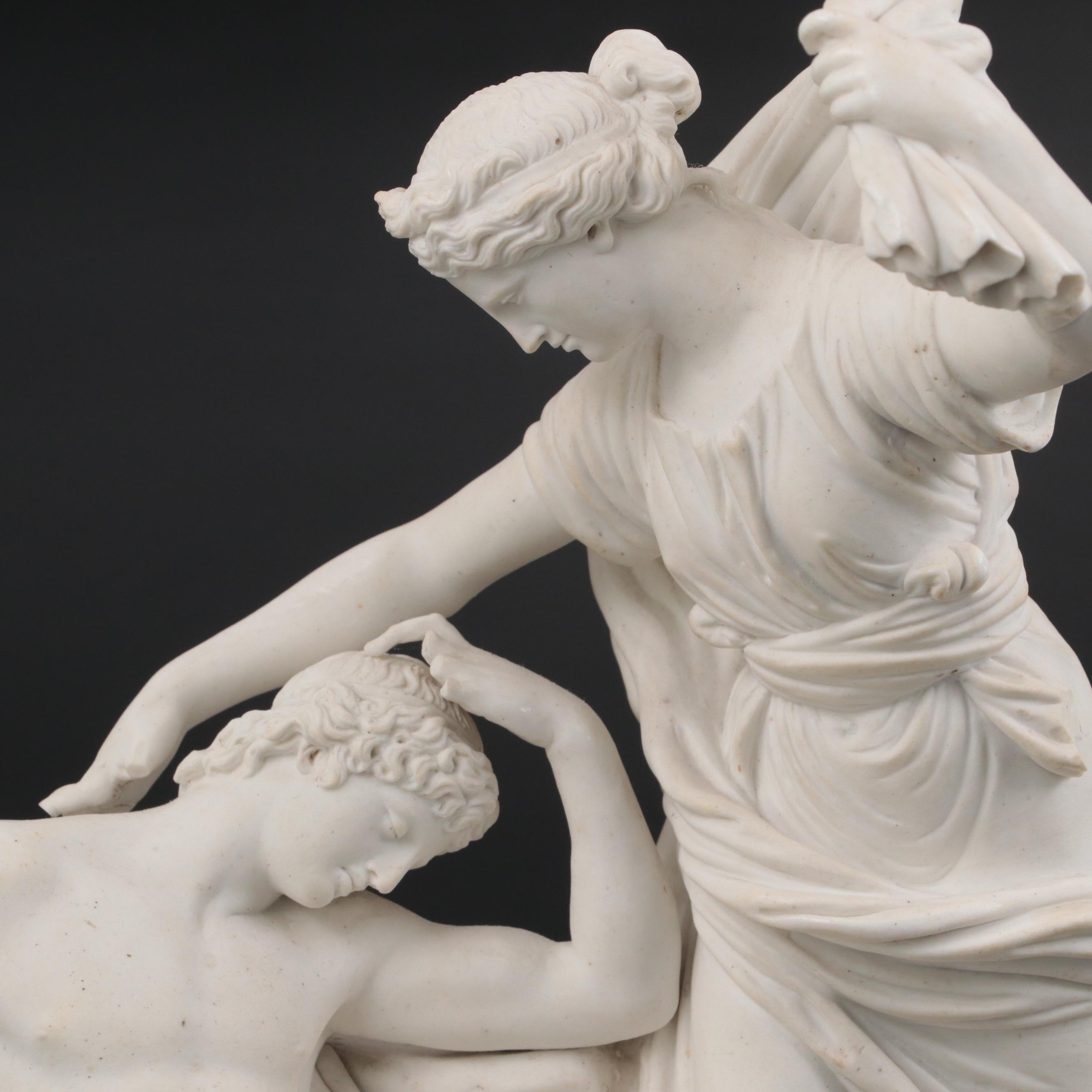 Classical Figures Cast Plaster Figurine