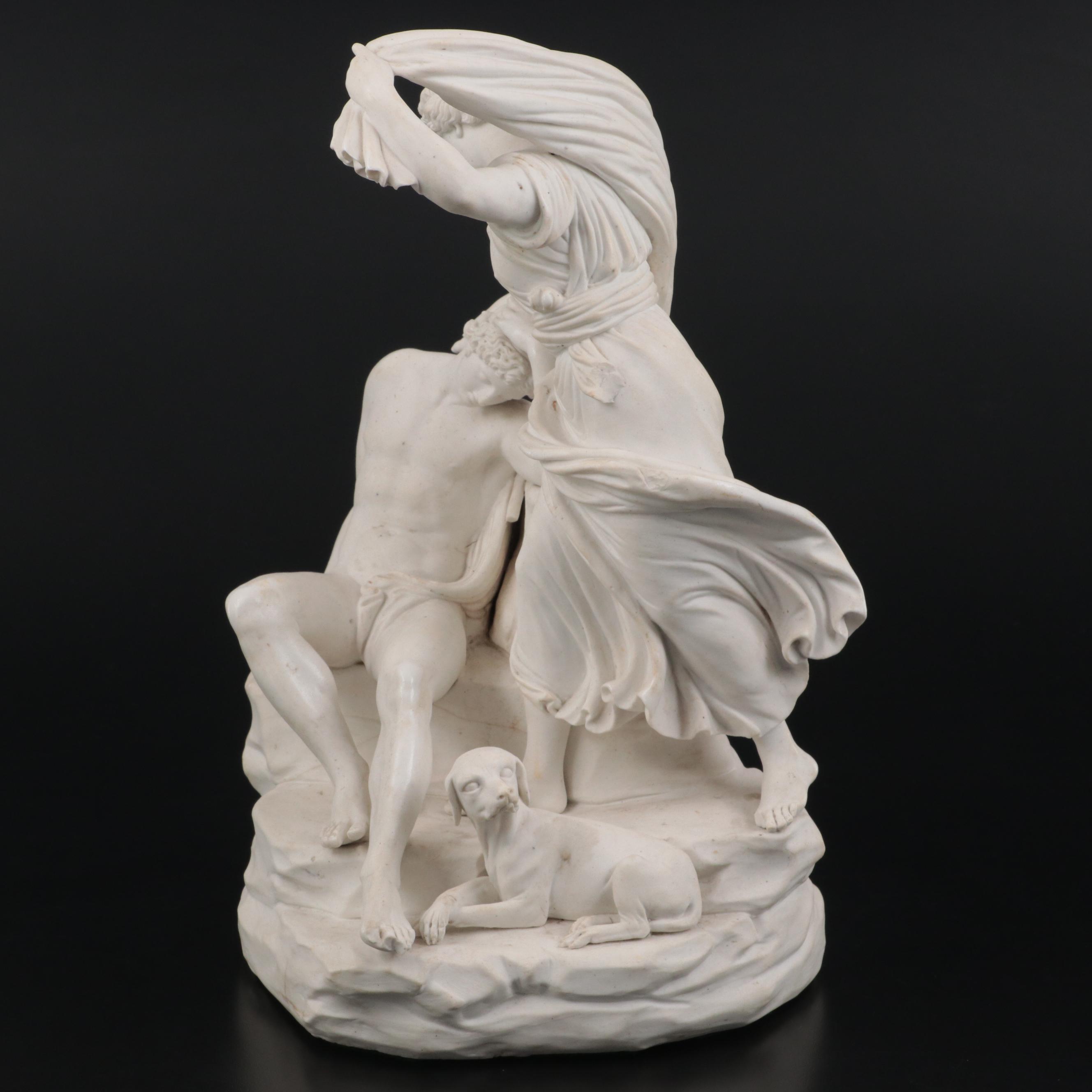 Classical Figures Cast Plaster Figurine