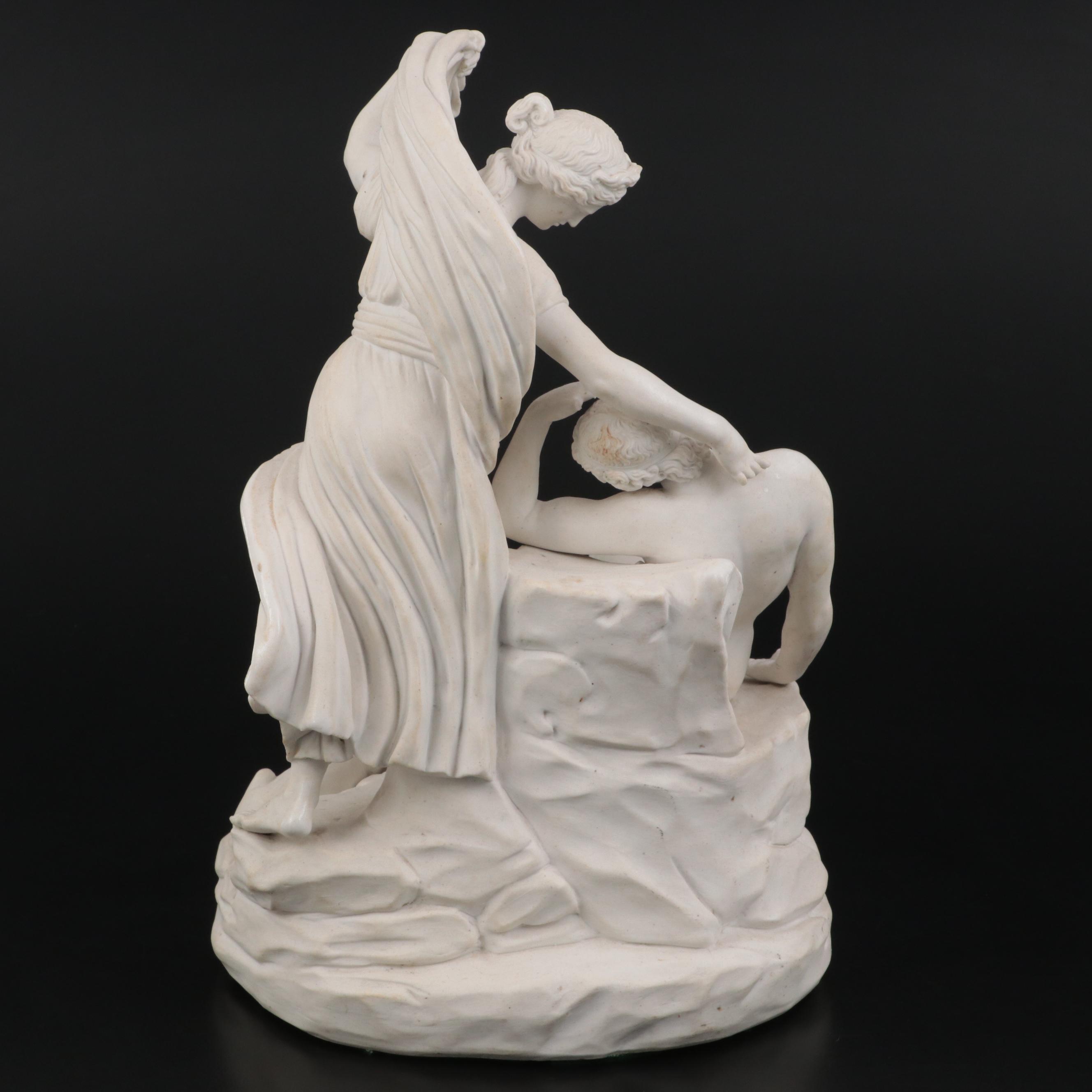 Classical Figures Cast Plaster Figurine