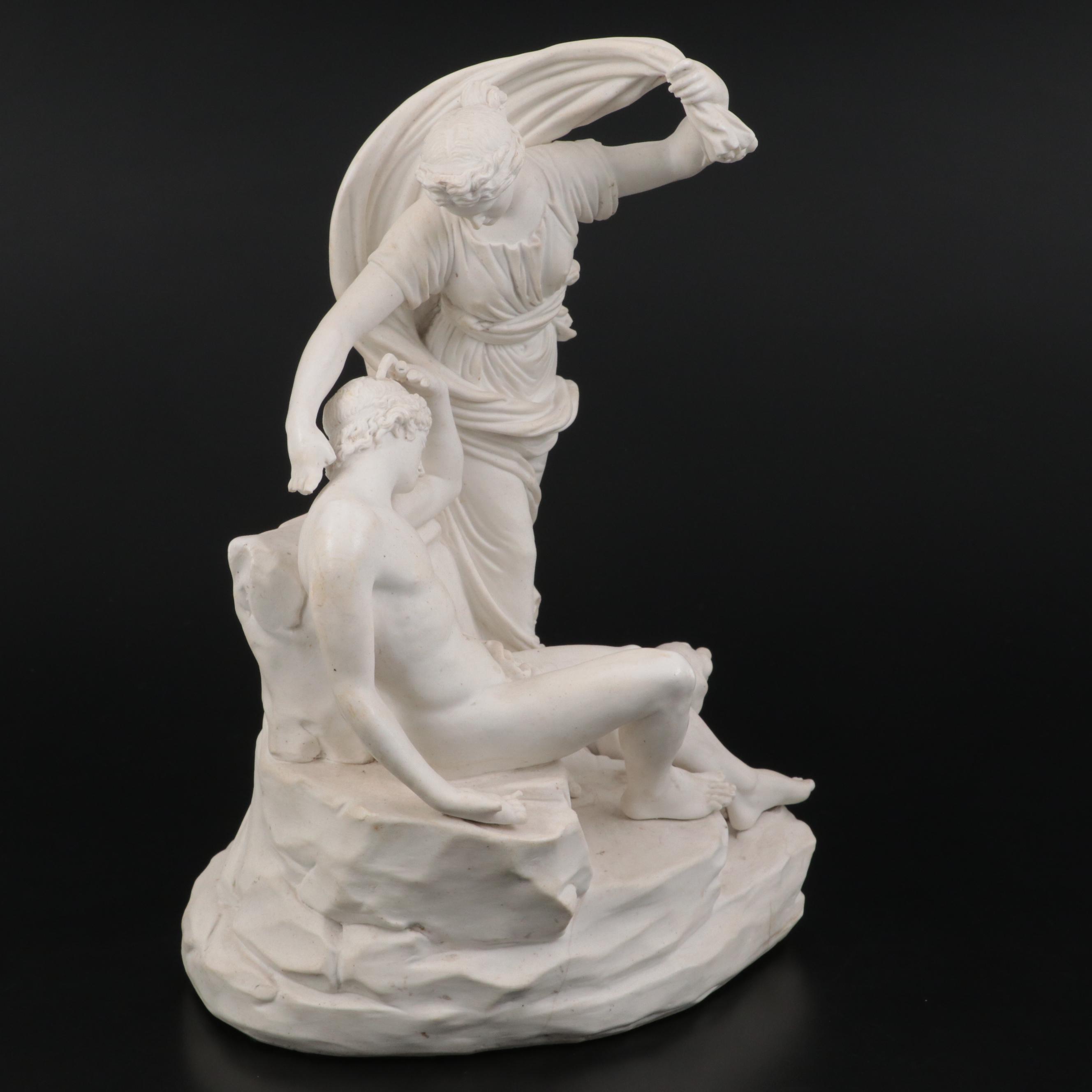 Classical Figures Cast Plaster Figurine