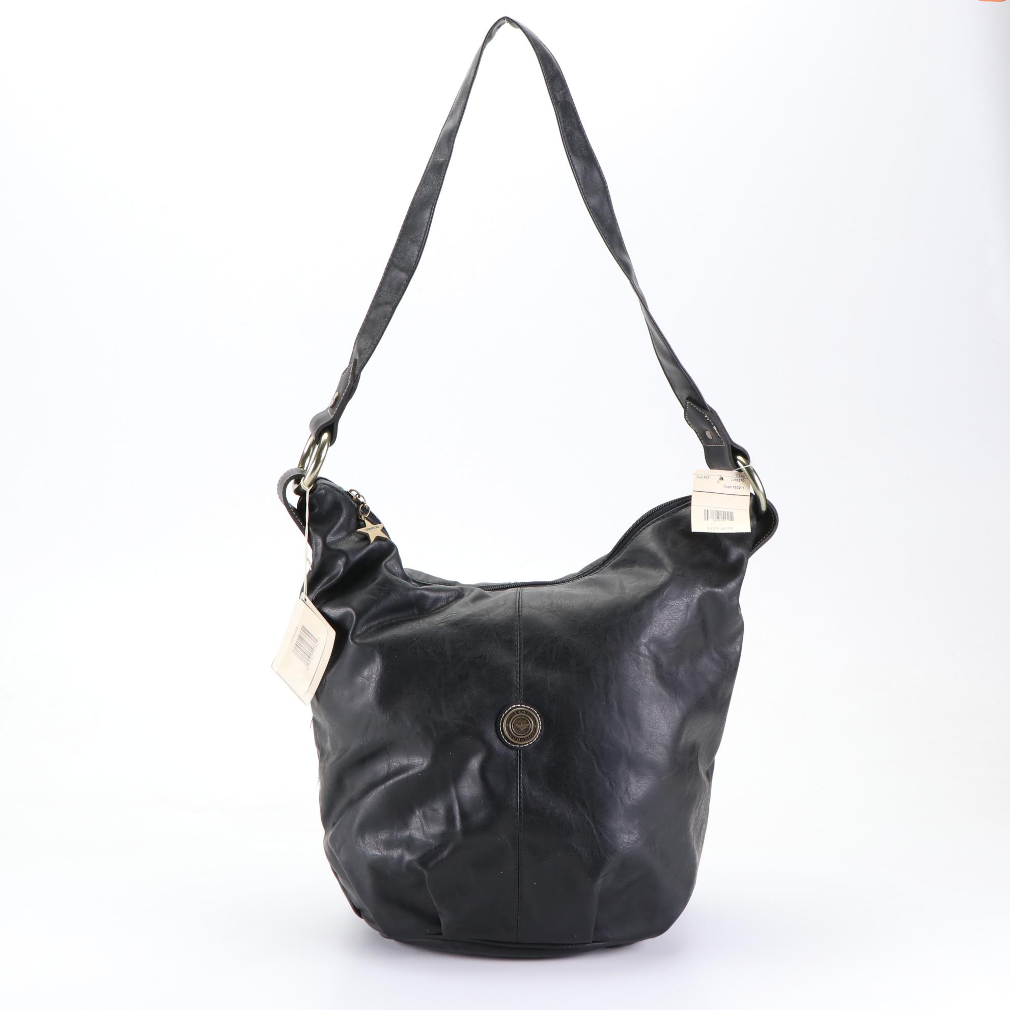 Capezio Shoulder Bags in Brown and Black Leather