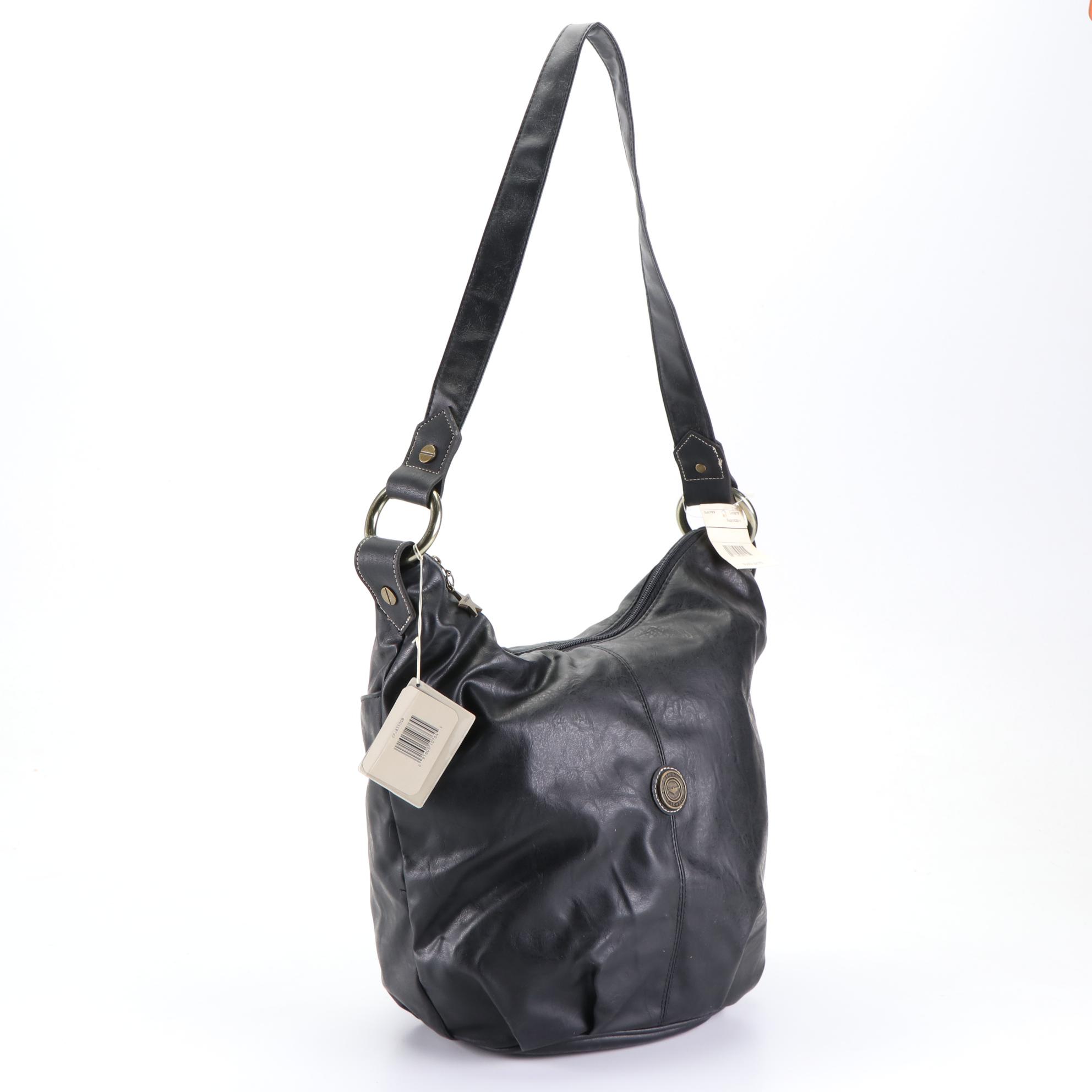 Capezio Shoulder Bags in Brown and Black Leather