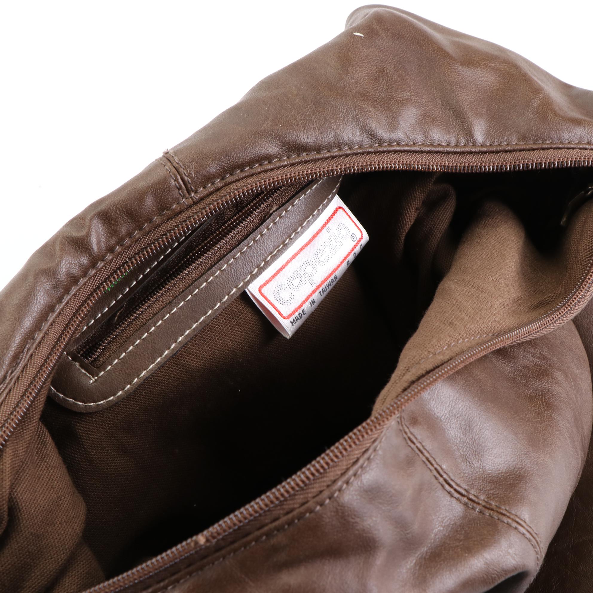 Capezio Shoulder Bags in Brown and Black Leather