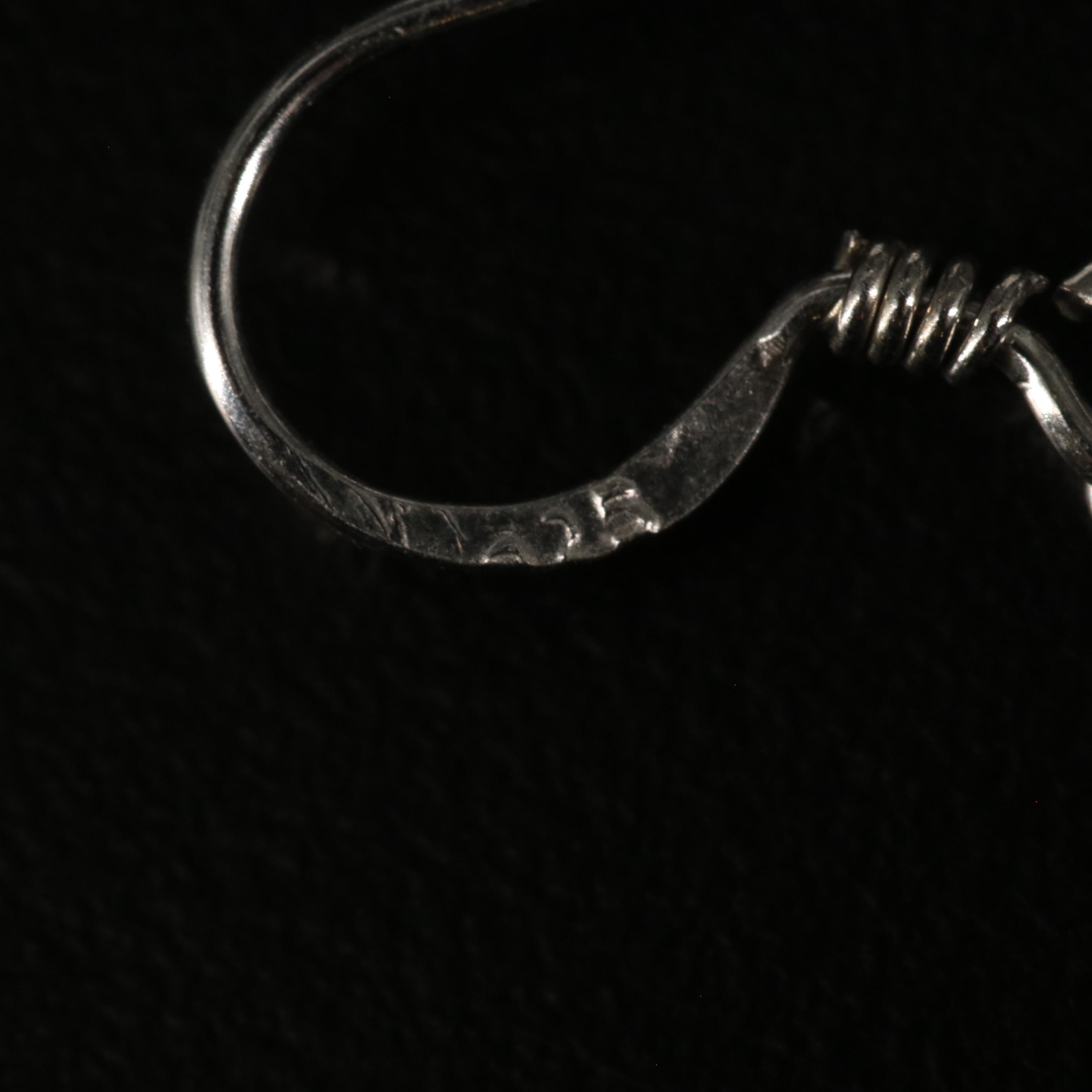 Sterling Smoky Quartz Drop Earrings