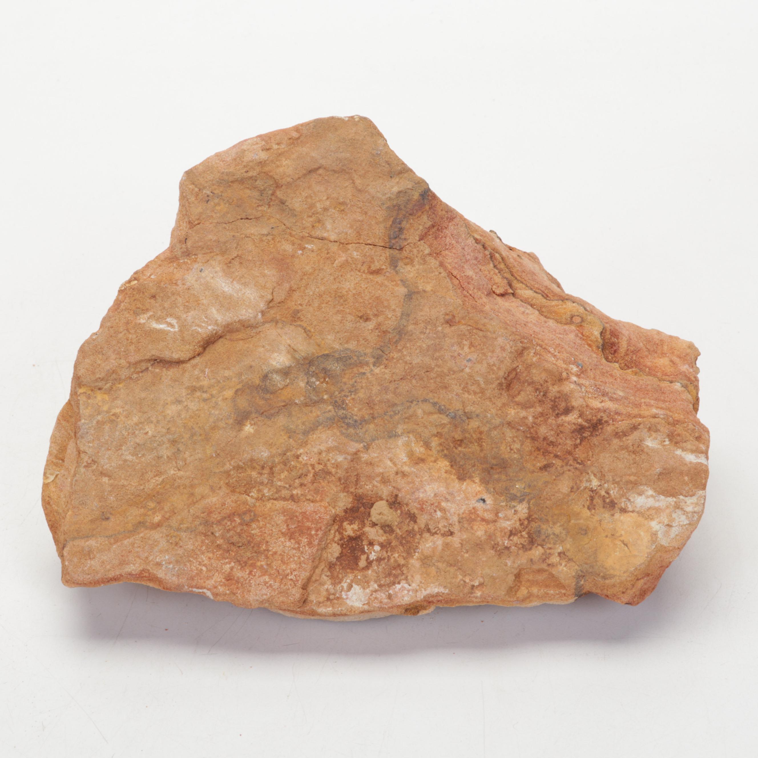 Amethyst Cathedral Geode Segment, Quartz Crystal Point and Sandstone Specimen