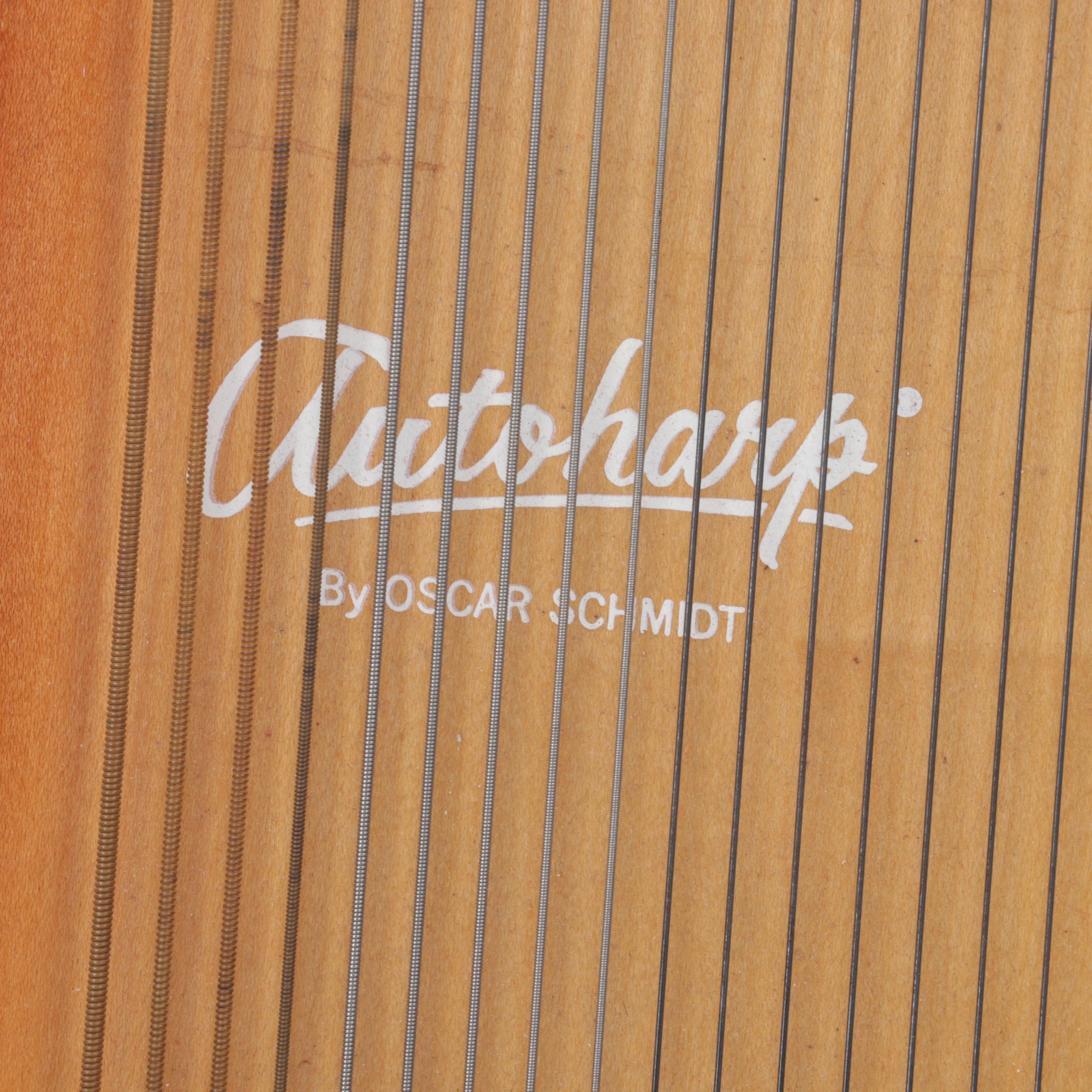 Autoharp by Oscar Schmidt with Case