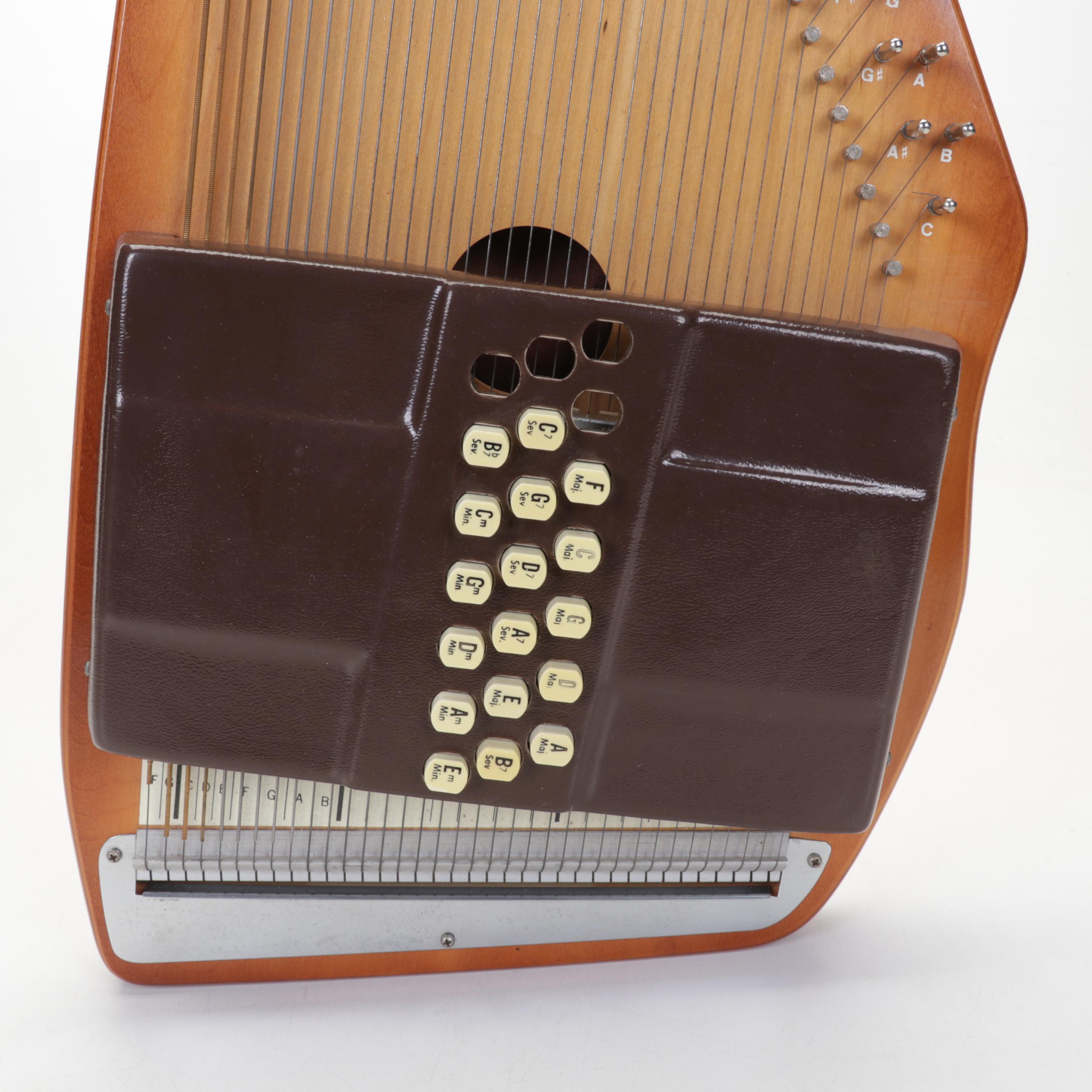 Autoharp by Oscar Schmidt with Case