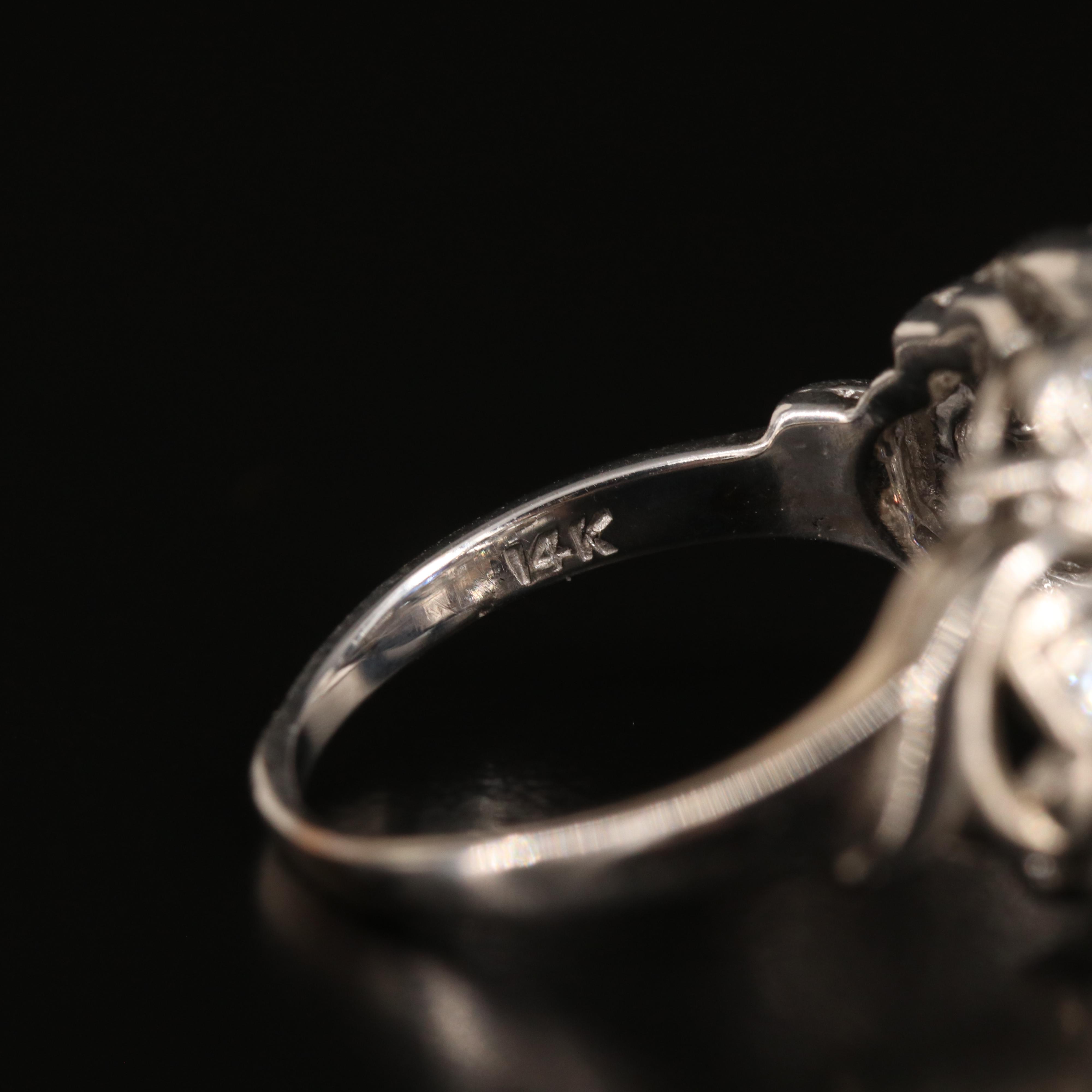 Vintage 14K Sapphire and Diamond Ring