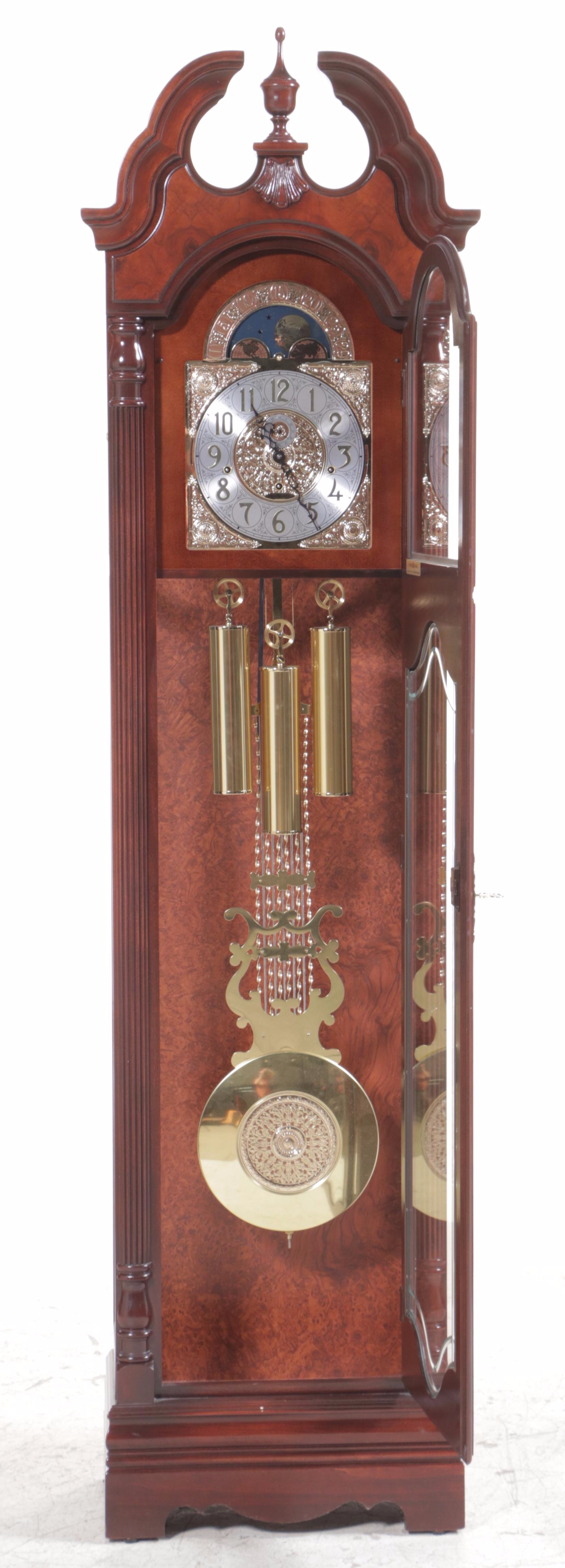 Howard Miller "Langston" Federal Style CherrywoodStained Grandfather