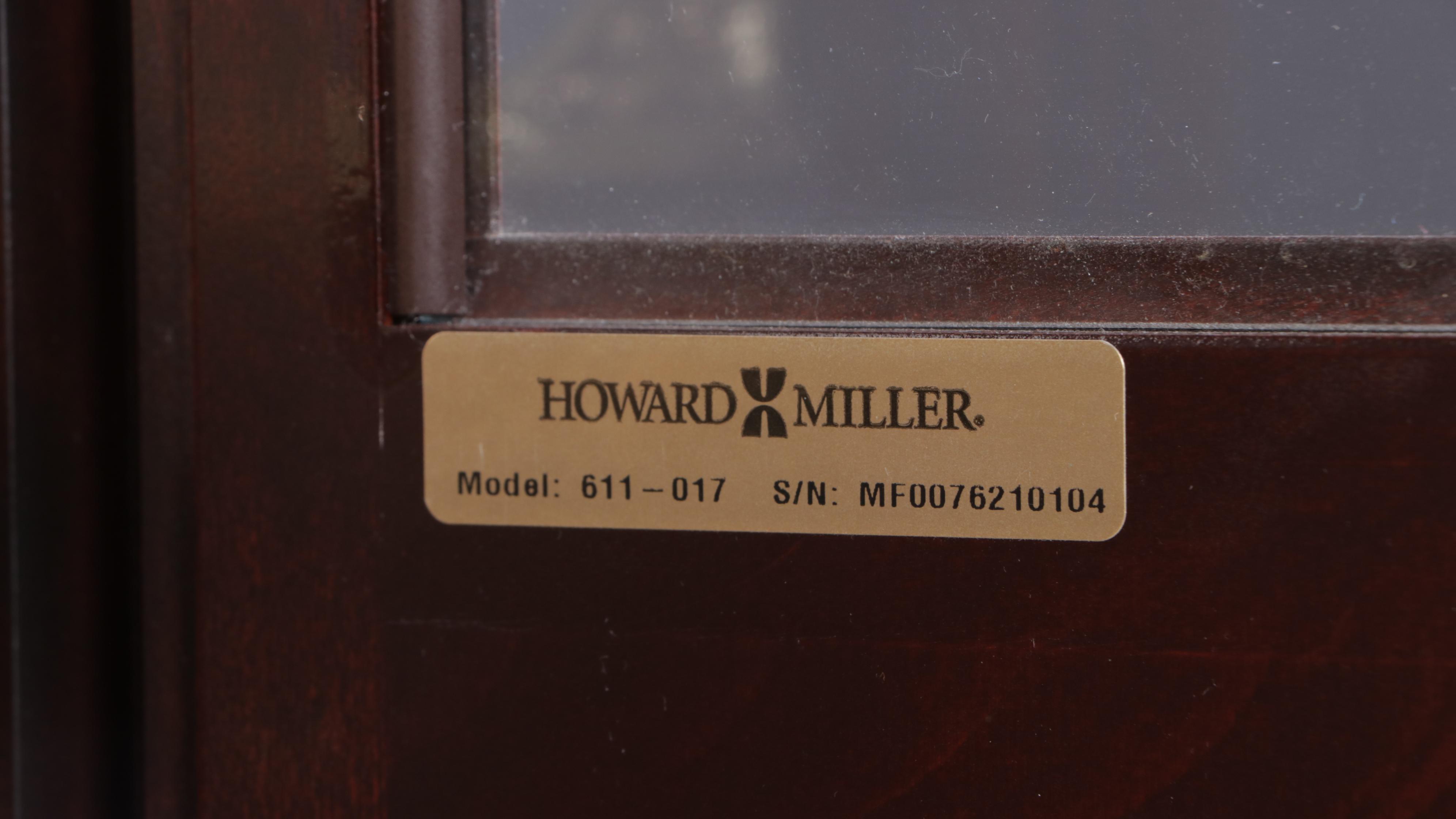 Howard Miller "Langston" Federal Style Cherrywood-Stained Grandfather Clock