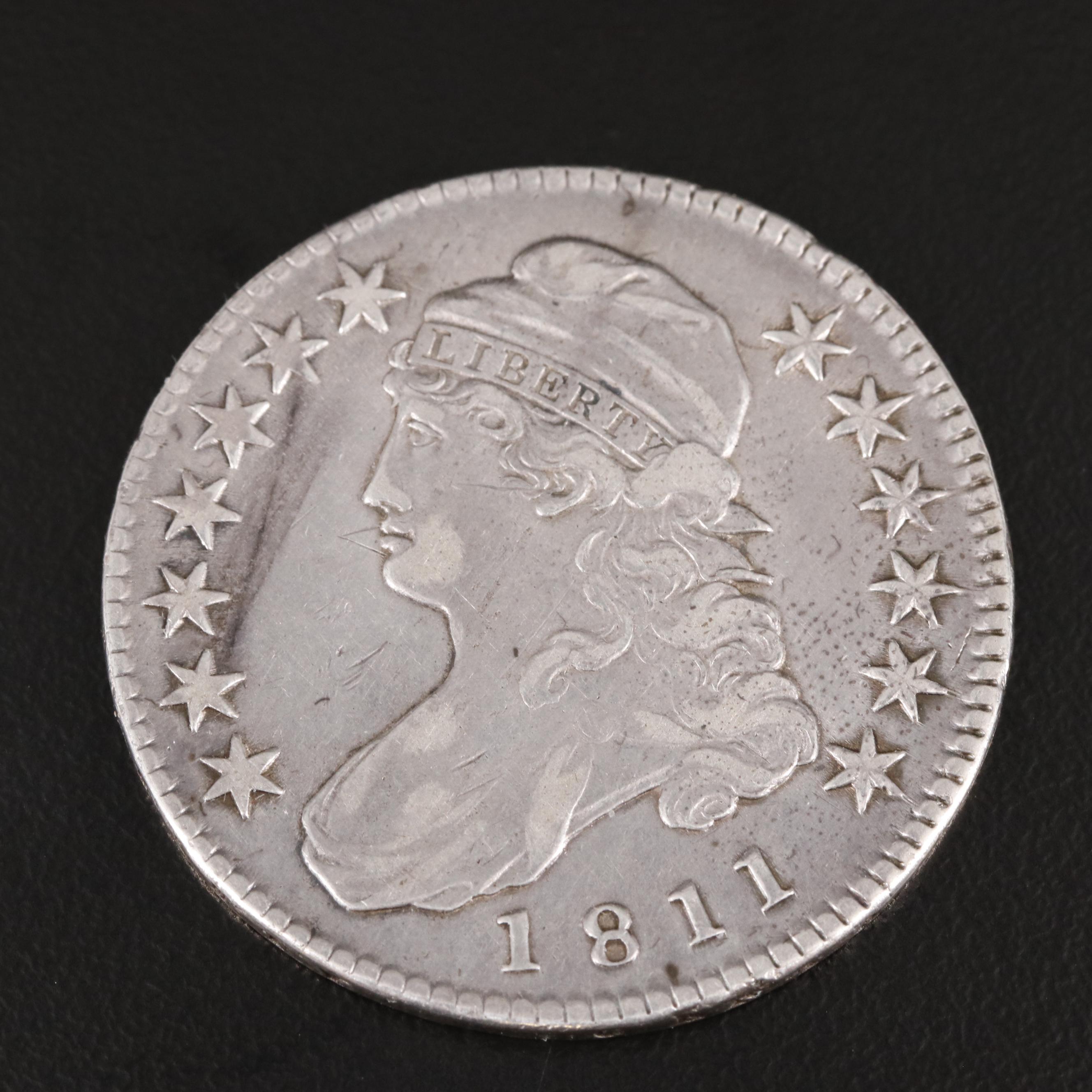 1811 Small 8 Capped Bust Silver Half Dollar
