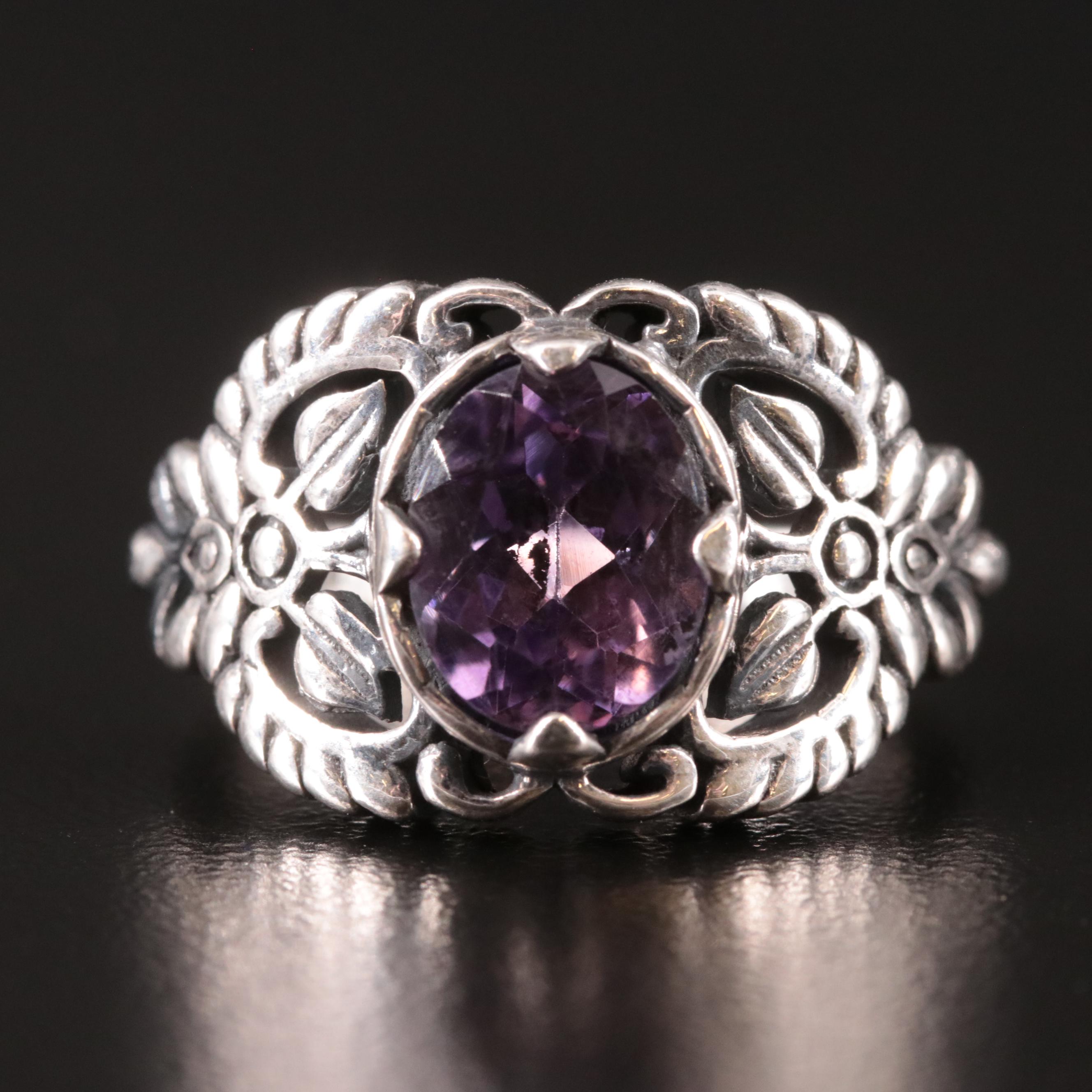 Sterling Amethyst Ring