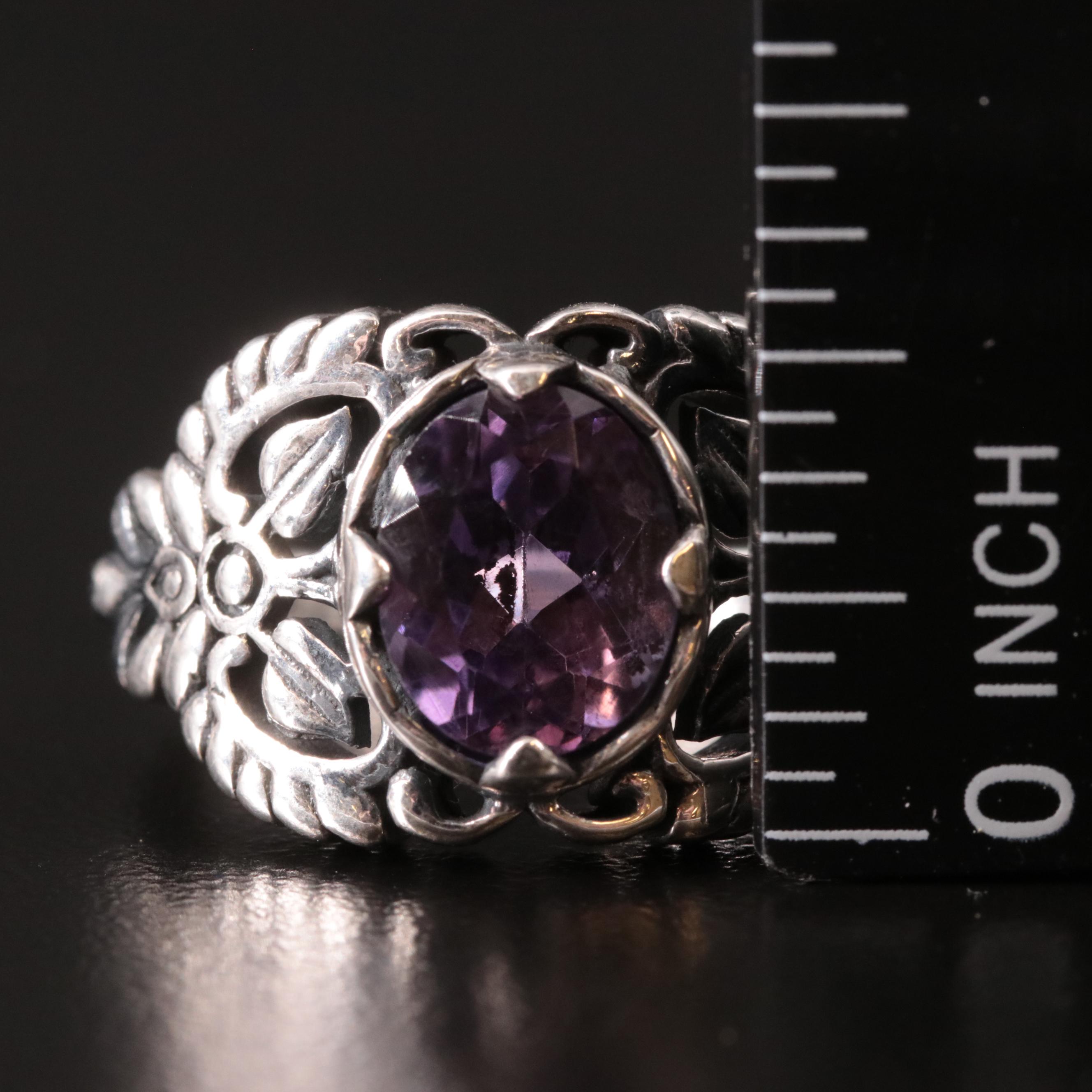 Sterling Amethyst Ring