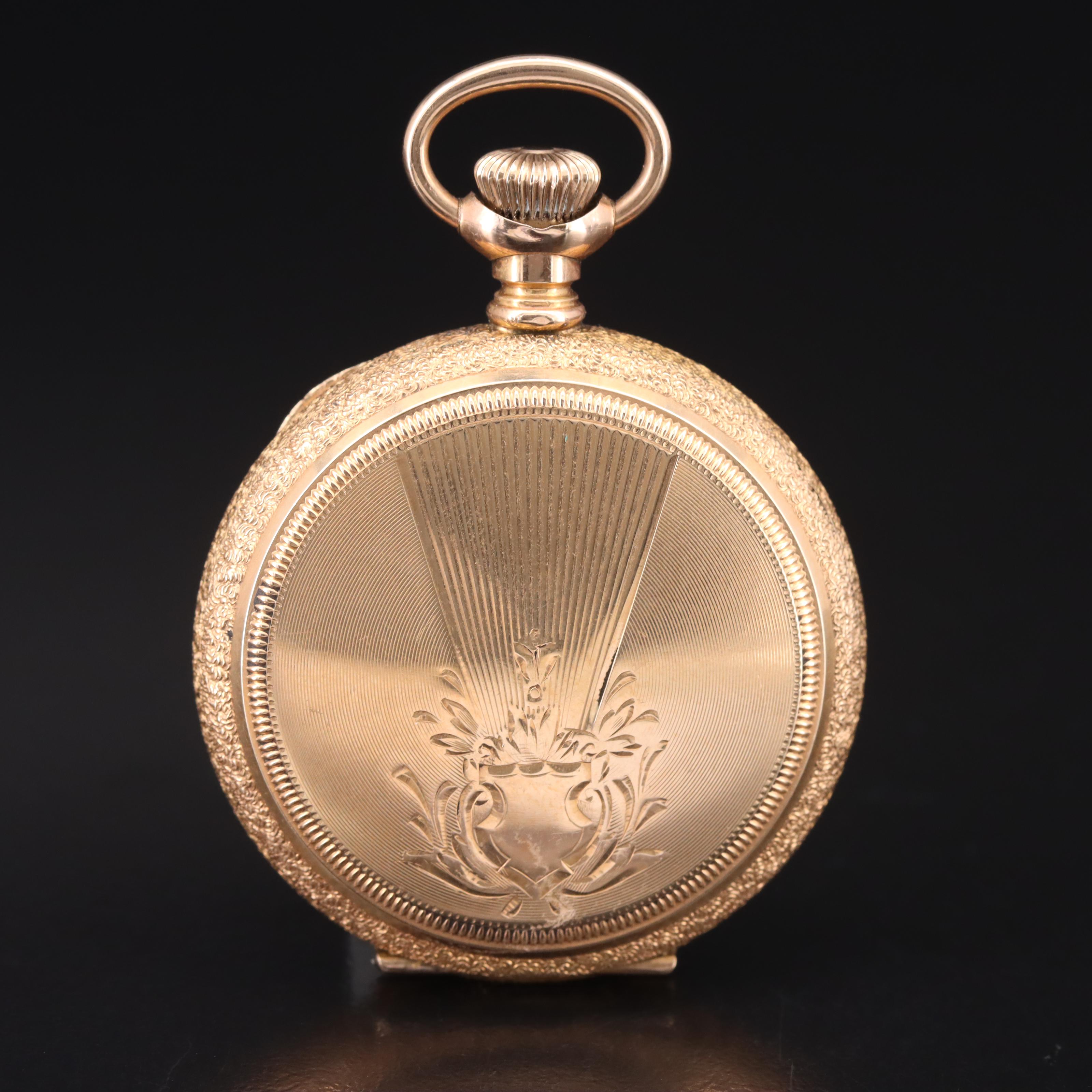 1898 Waltham Gold-Filled Hunting Case Pocket Watch